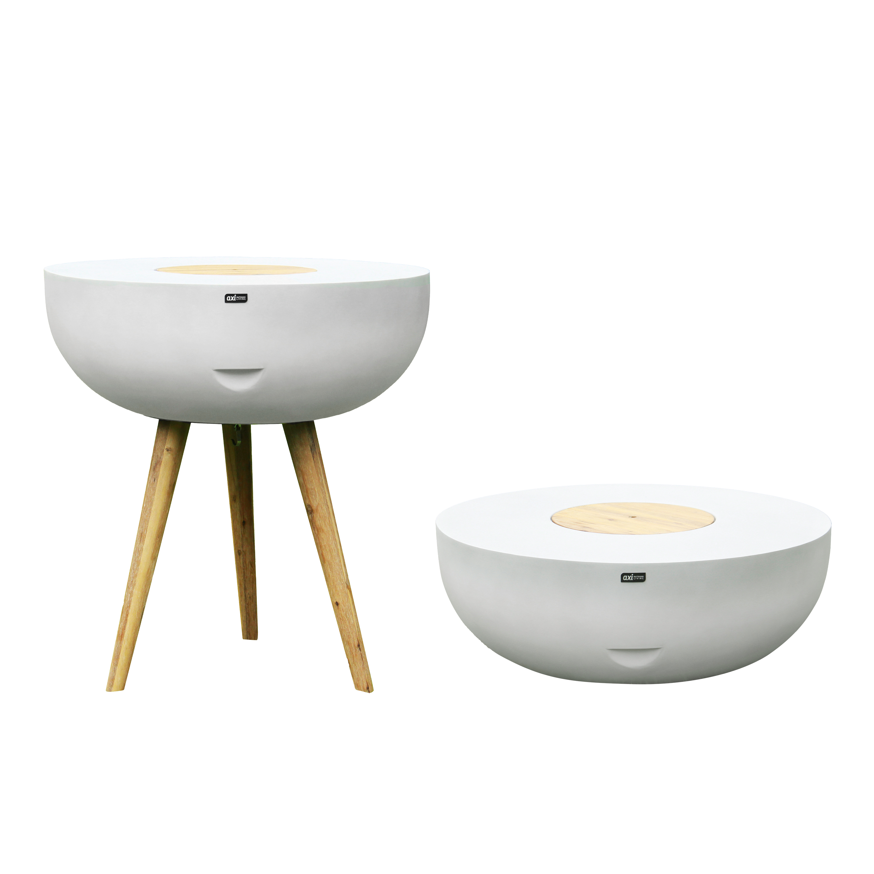 AXI Brandon 2-in-1 Bar Table / Side Table & Cooler – Limestone-Look