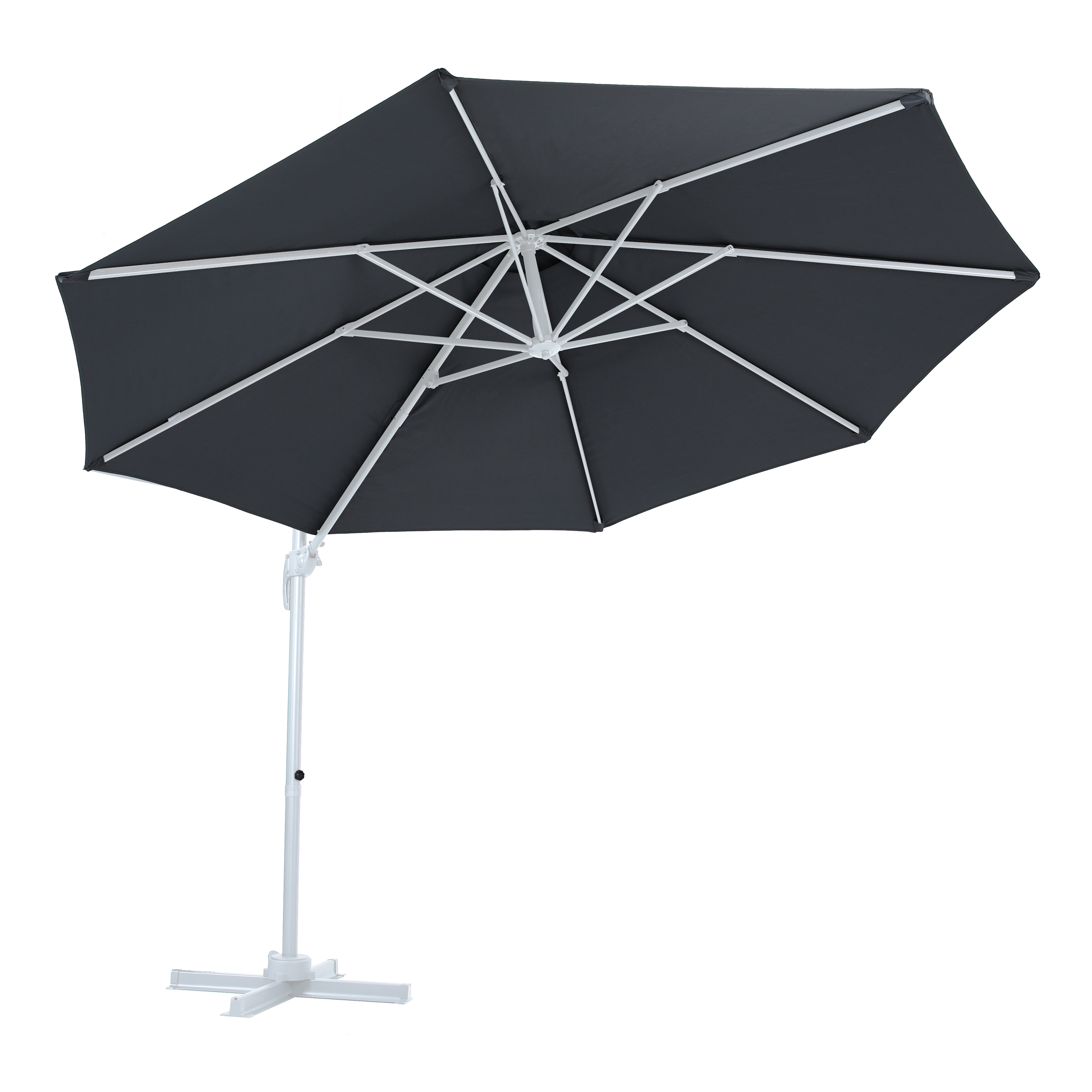 AXI Marisol Cantilever Parasol Ø 300cm Round - White/Grey