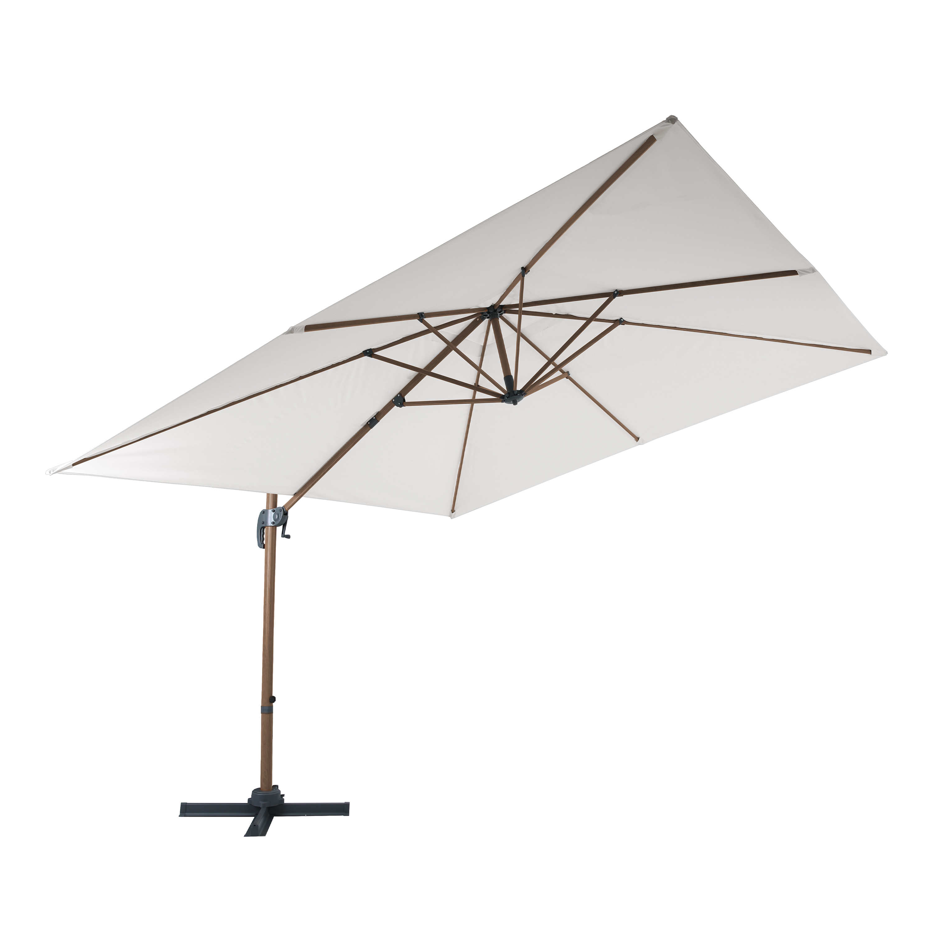 AXI Nima Floating Parasol 300x300 Oak Look/Beige