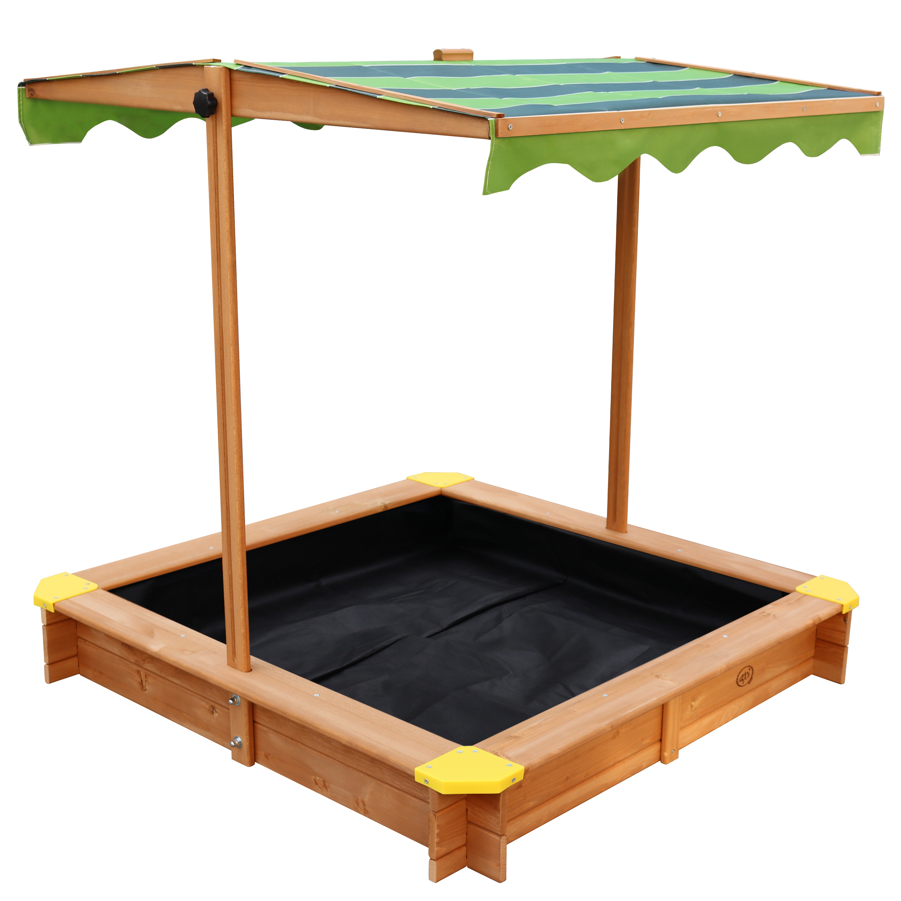 AXI Lily Sandbox with Canopy - 118 x 118 cm - Brown/Green