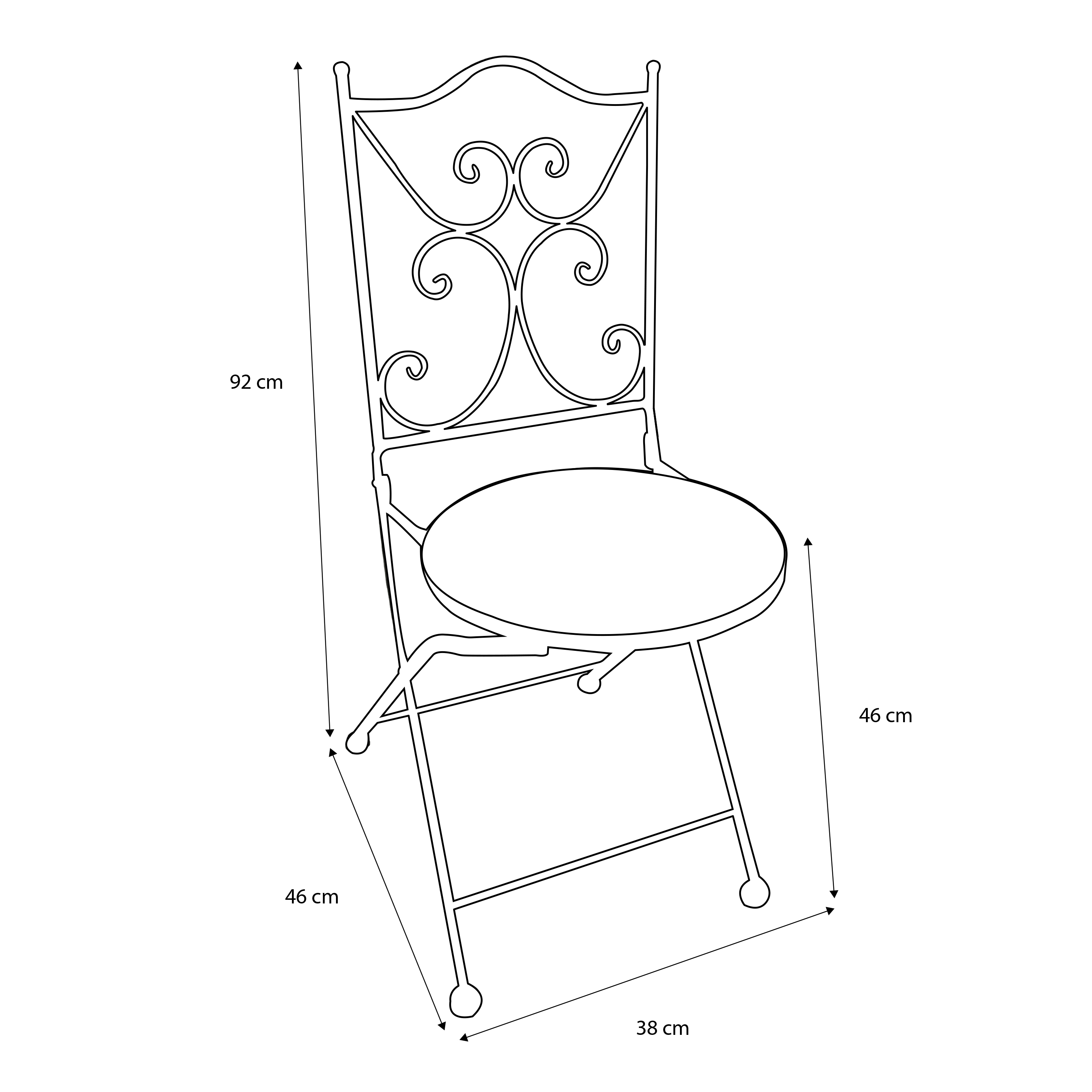 AXI Camilla Bistro Set Mosaic - Red/White