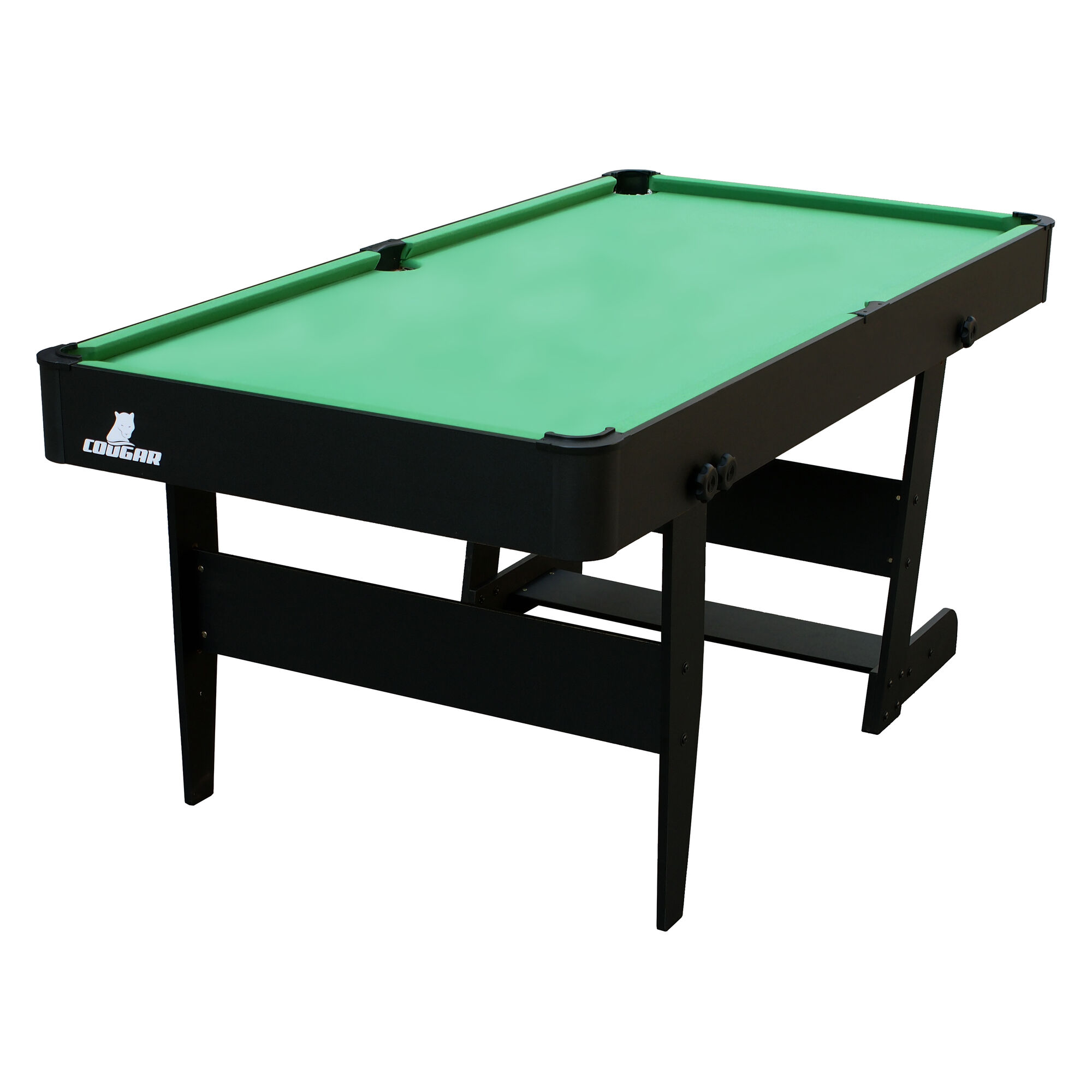 Cougar Hustle XL folding Pool Table - Black