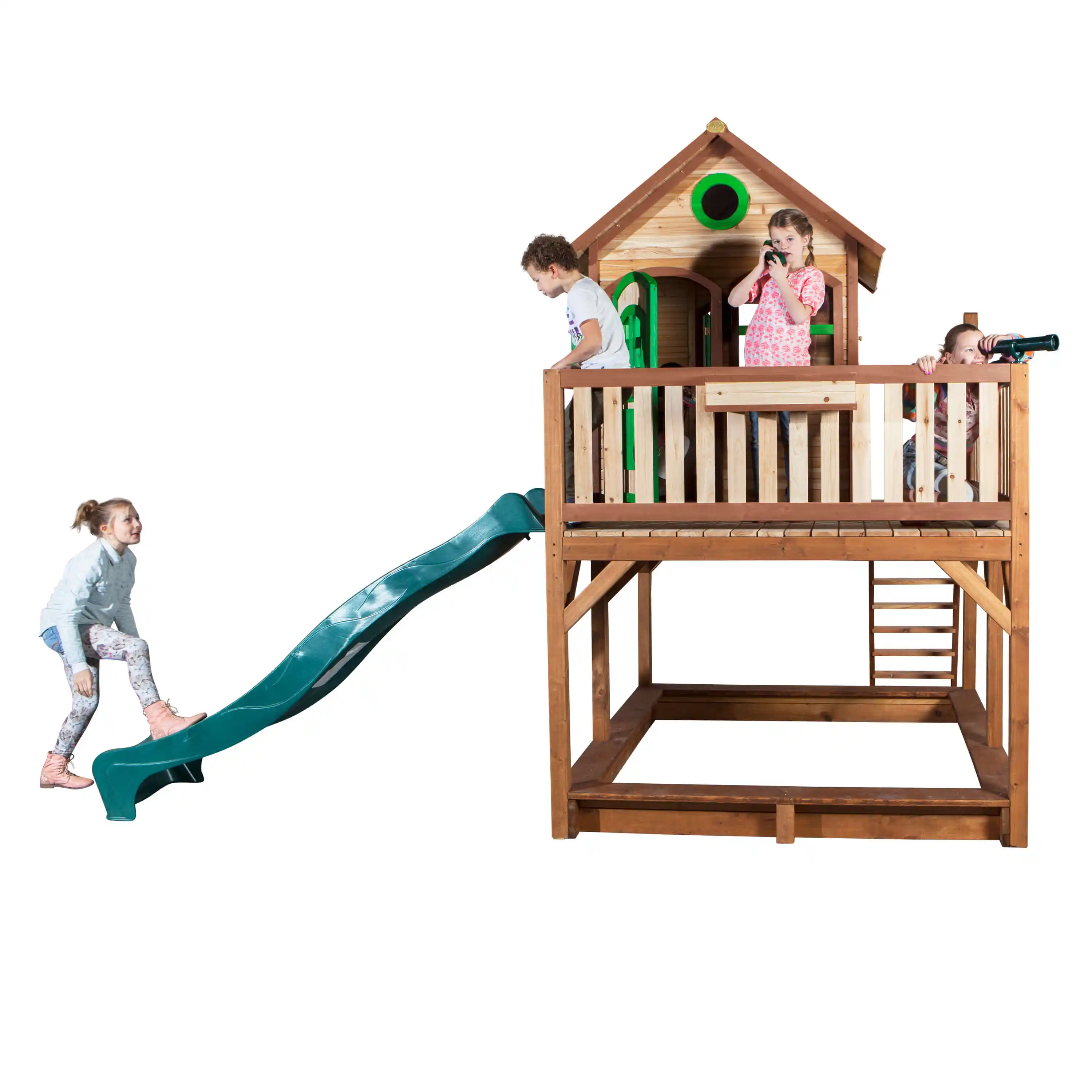 AXI Liam Playhouse Brown/Green - Green Slide