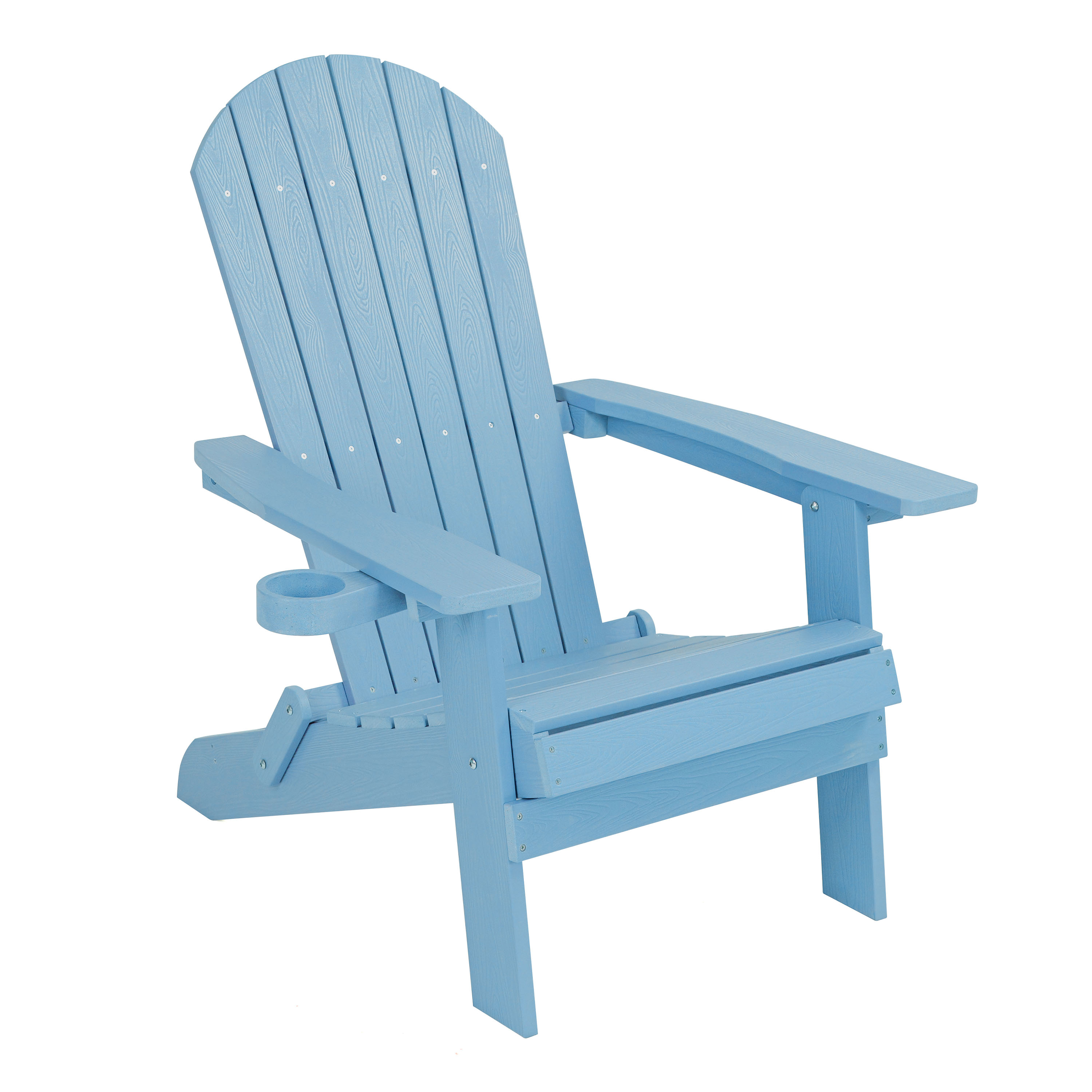 AXI Claire Folding Adirondack Chair Plastic Light Blue