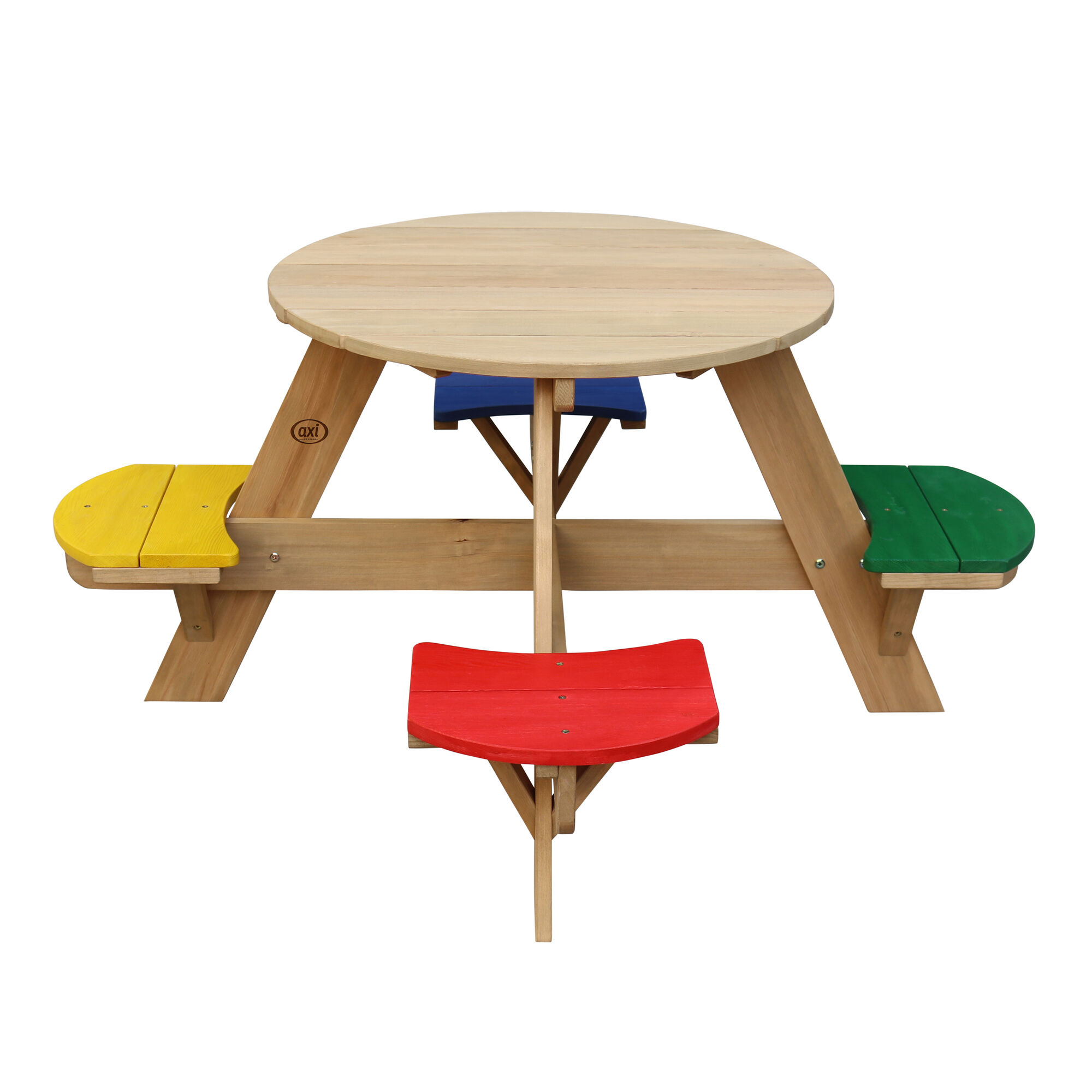 productfoto AXI UFO Picknicktafel Rond Regenboog