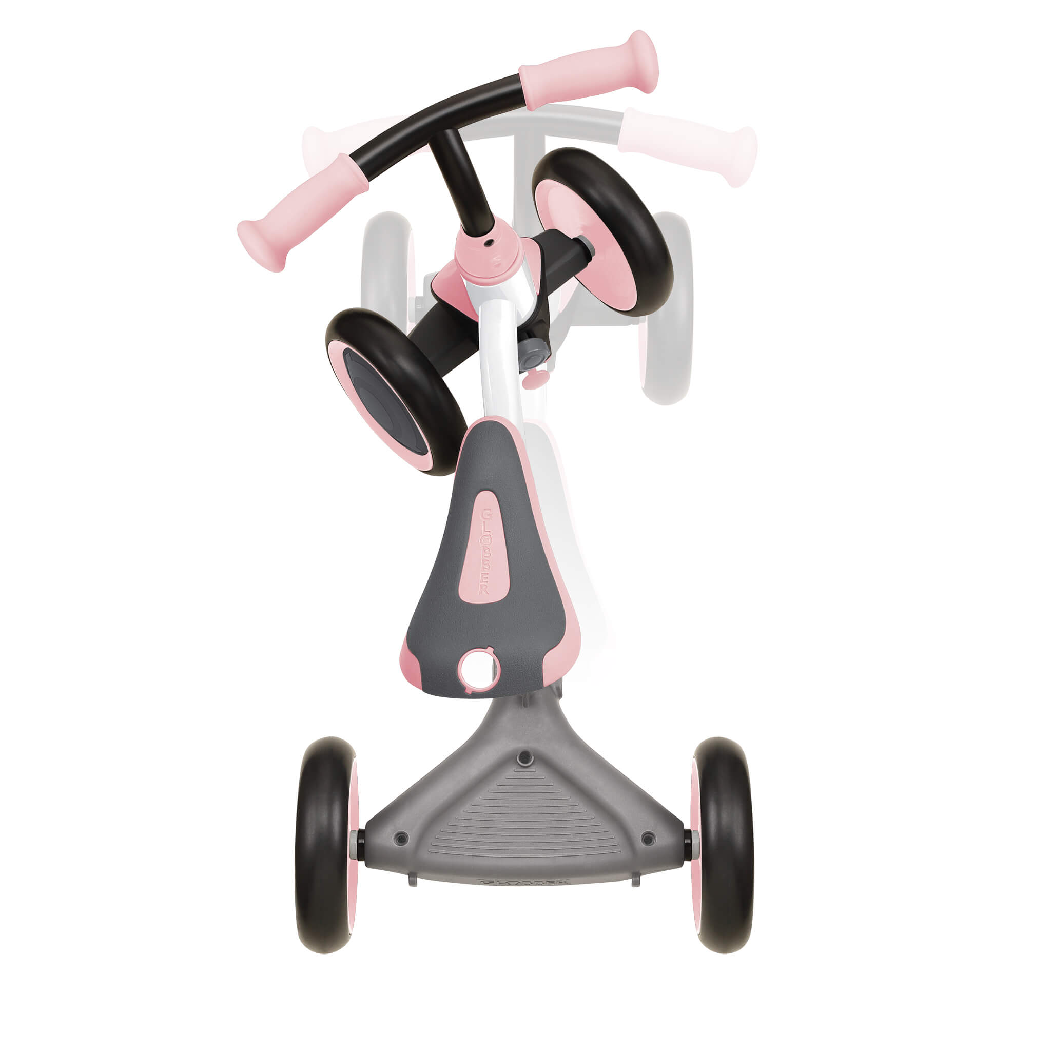 Globber Learning Bike 3-in-1 - White/Pastel Pink