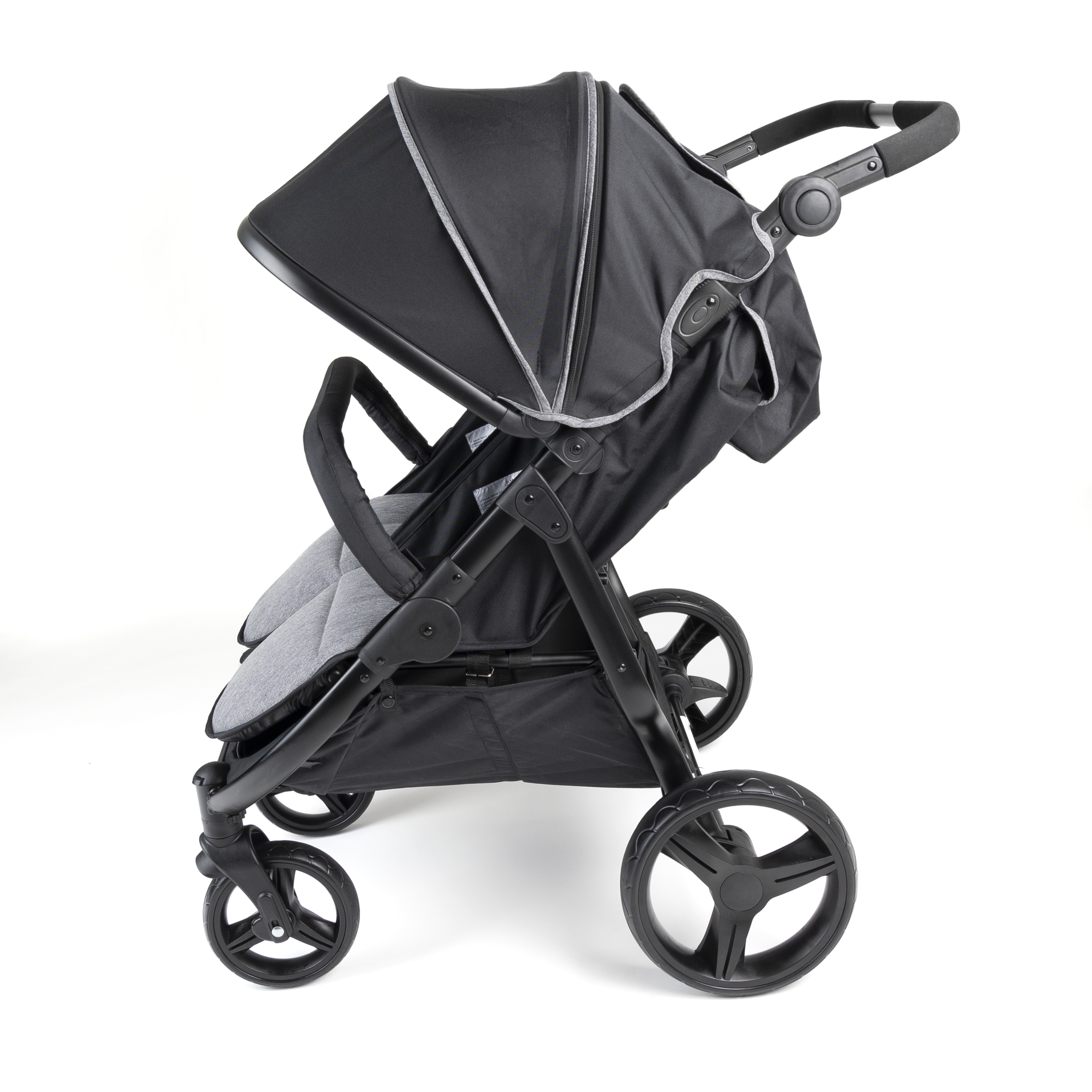 Gaggle Roadster stroller for 2 children in black - Duo stroller