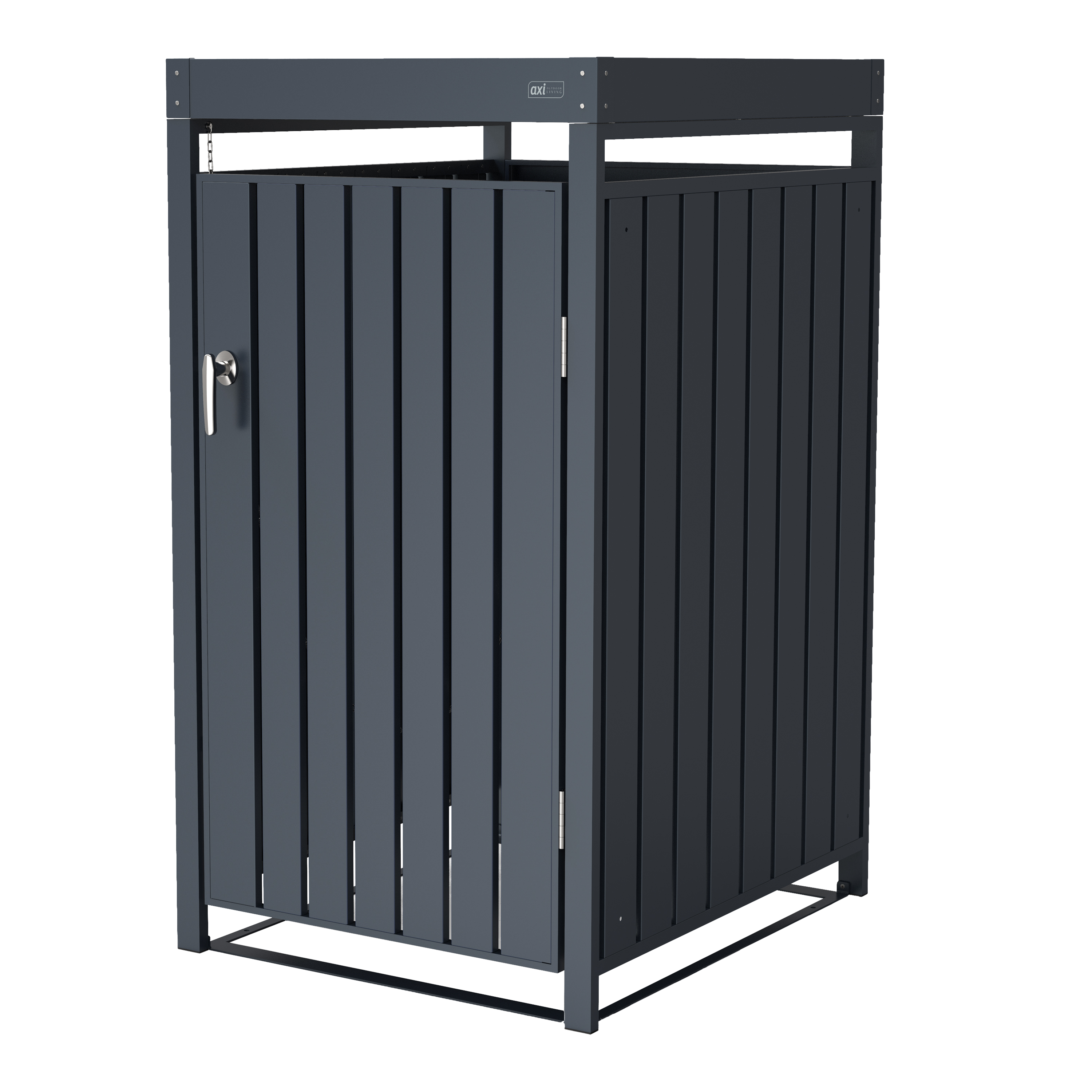 AXI Leon Metal Garbage Bin Shed with Planter - 1 Garbage Bin