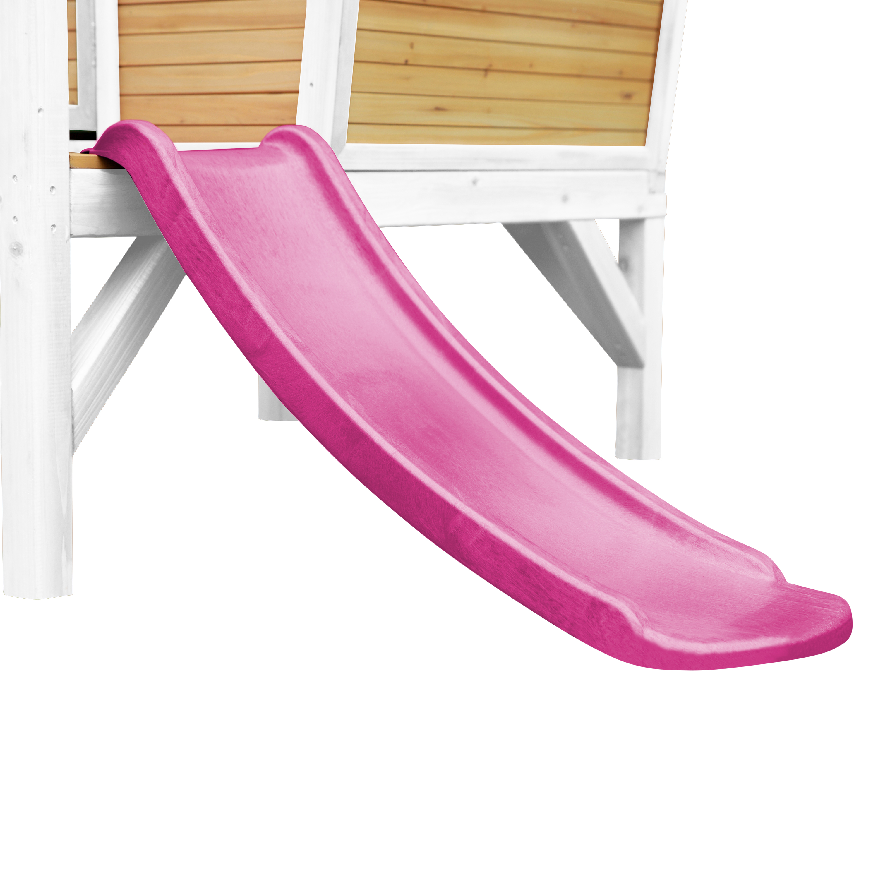AXI Robin Playhouse Brown/White - Purple Slide
