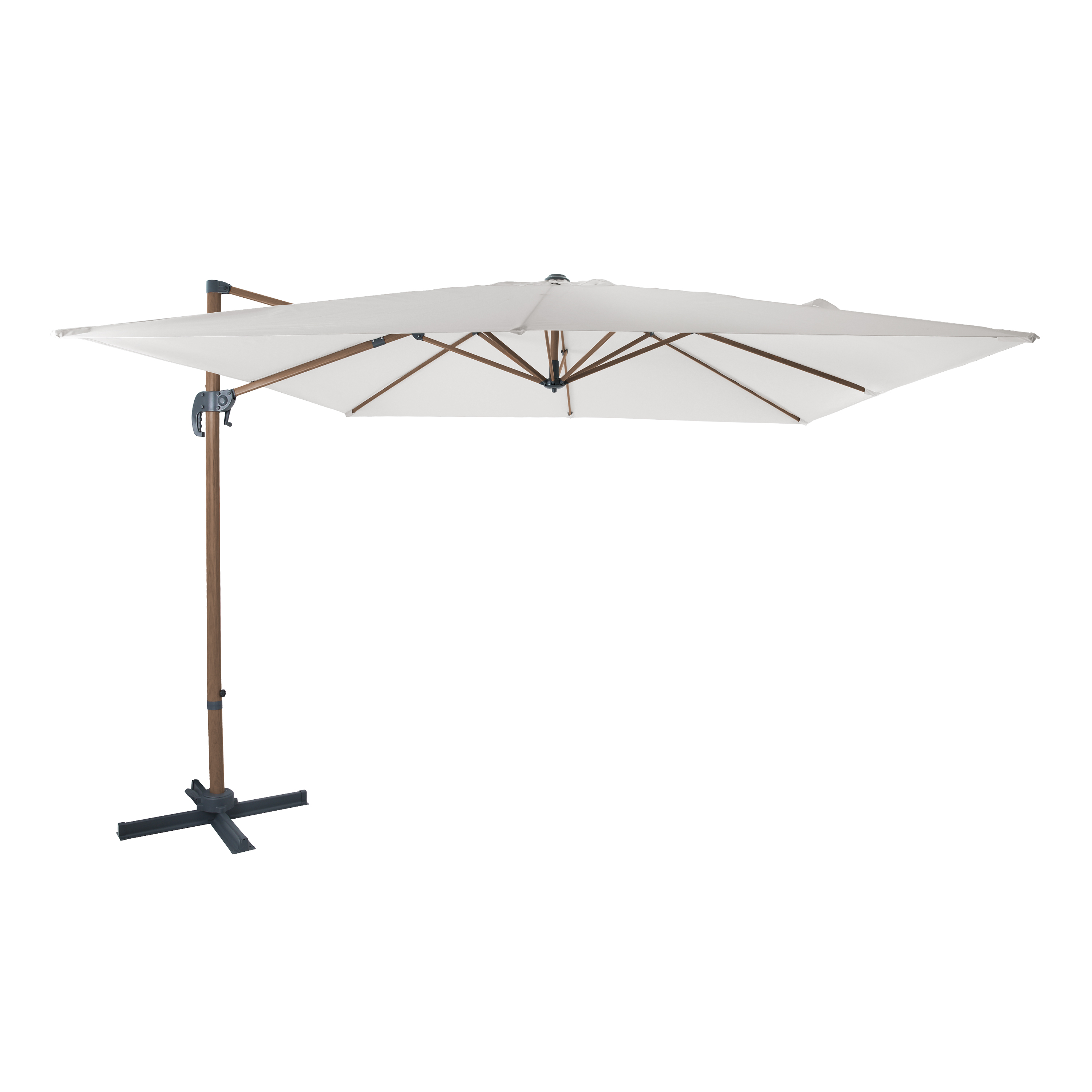 AXI Nima Floating Parasol 300x300 Oak Look/Beige