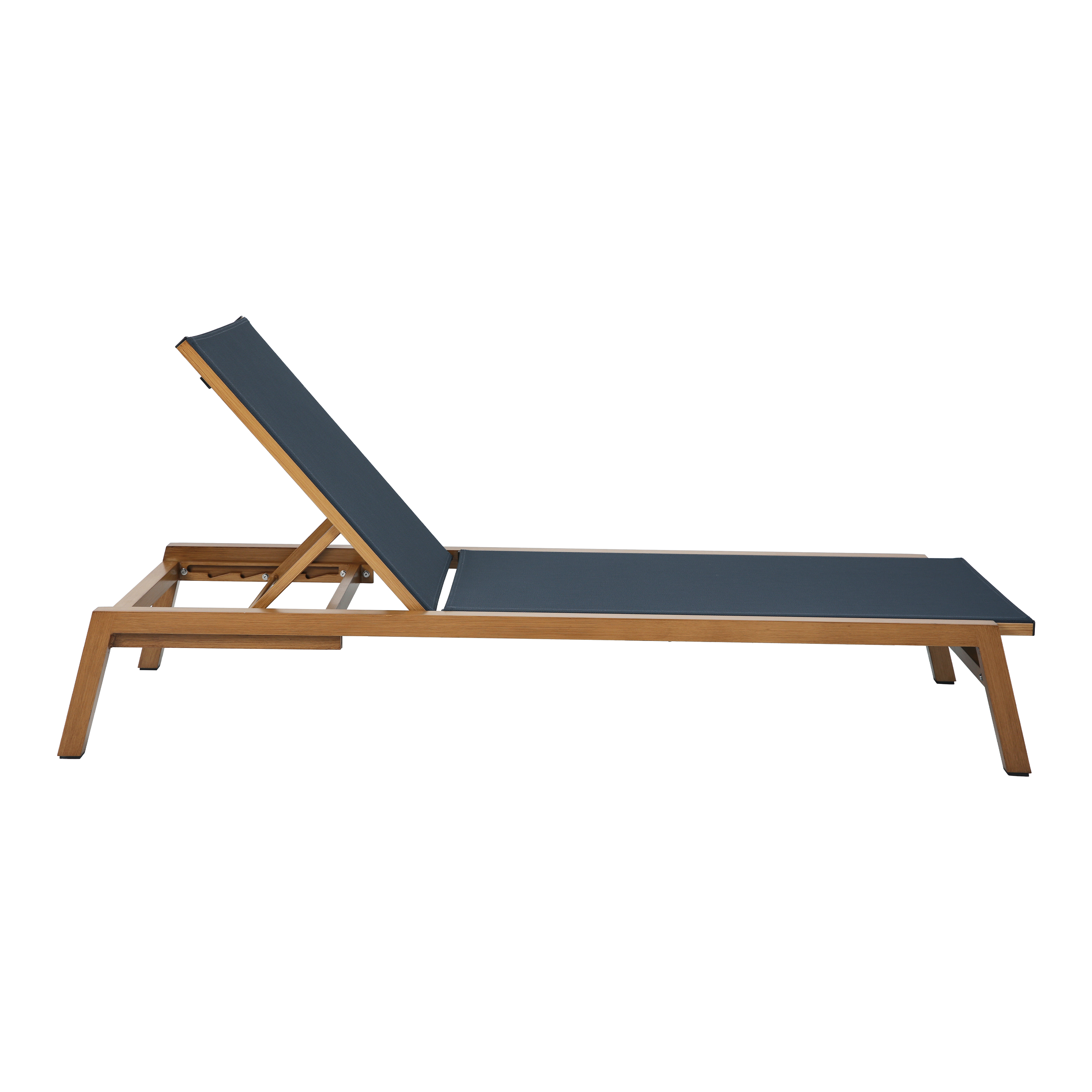 AXI Logan Sunbed - Wood-look/Grey