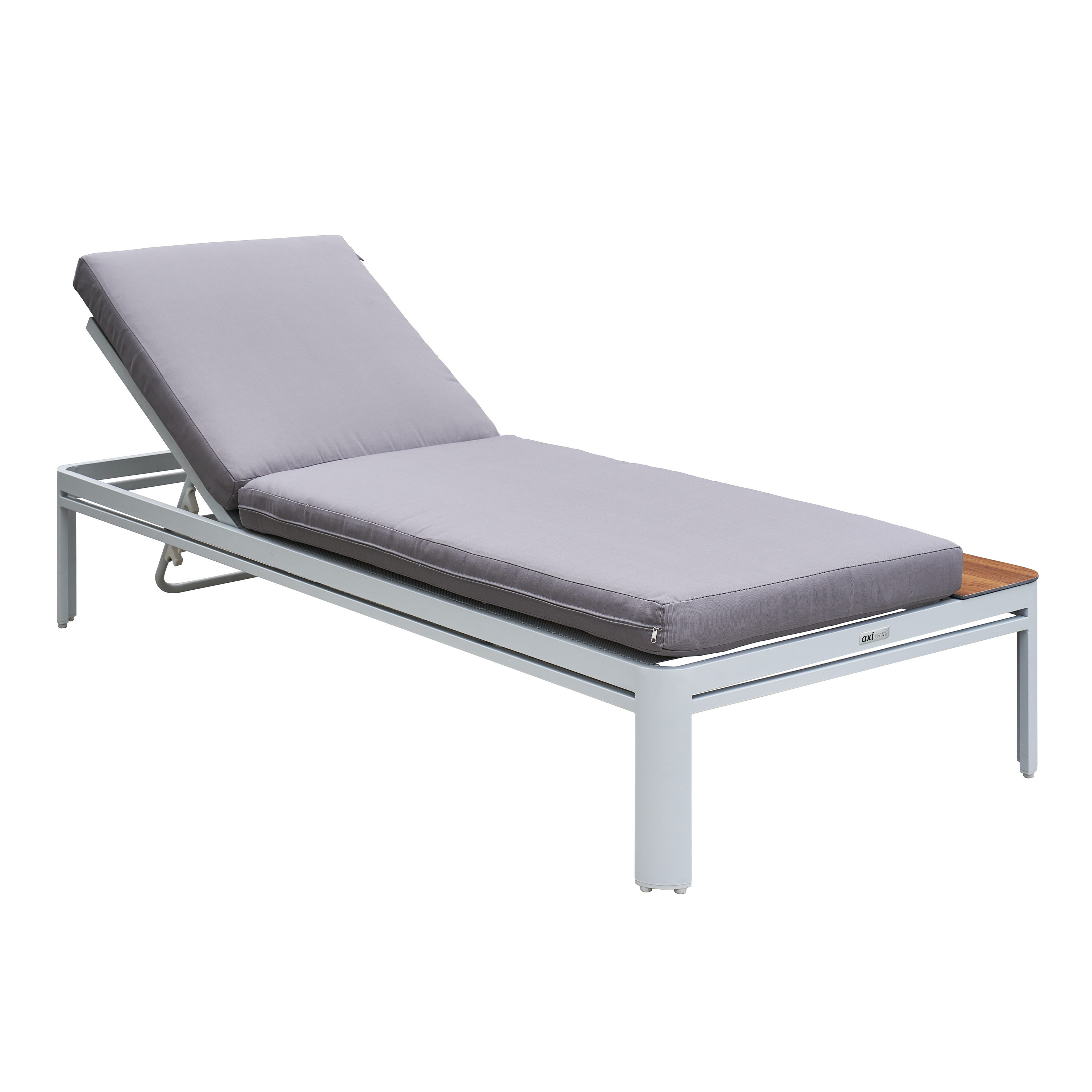 AXI Kira Sunbed with table - White/Grey