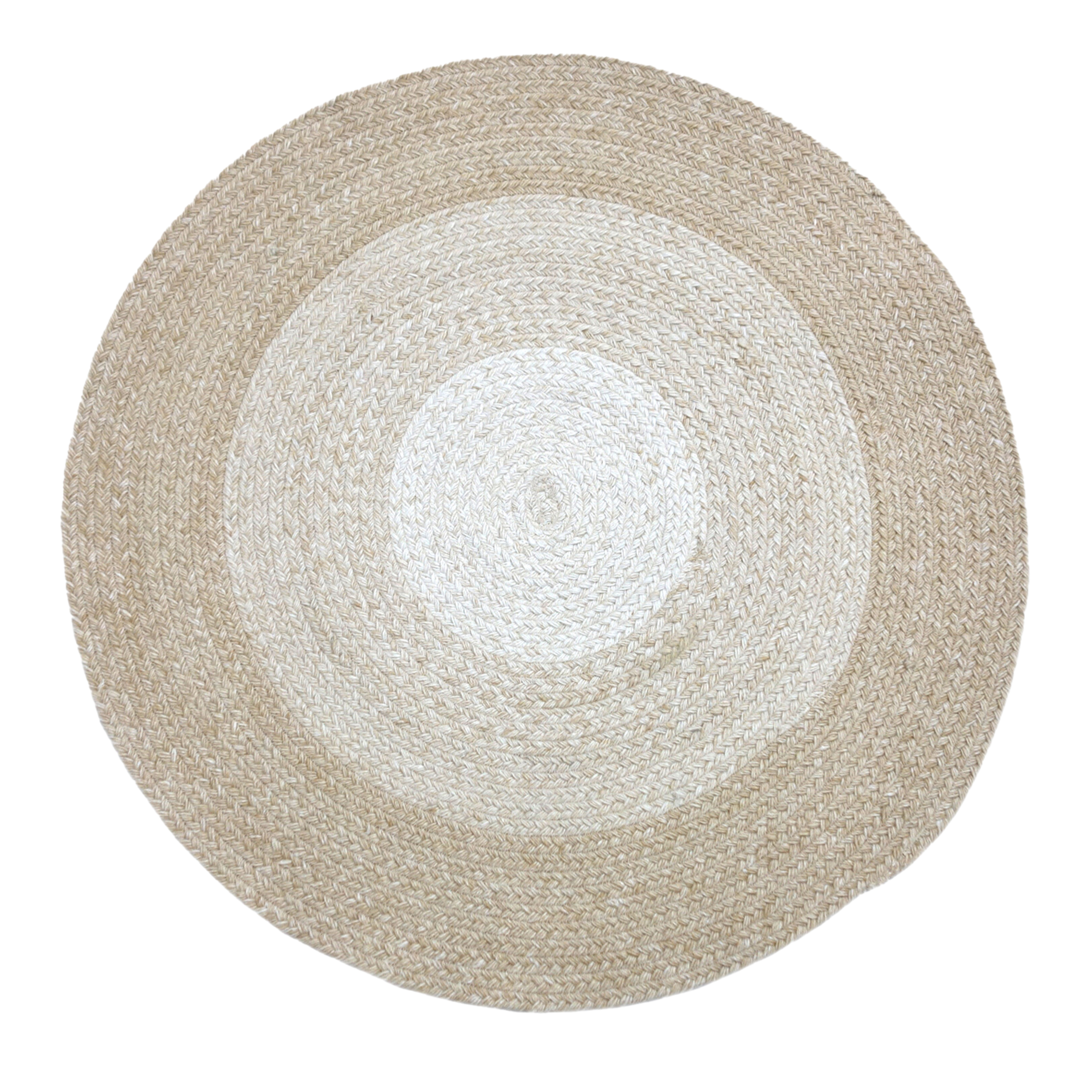 AXI Corfu Outdoor Rug – Round – Ø 120 cm – Beige/White