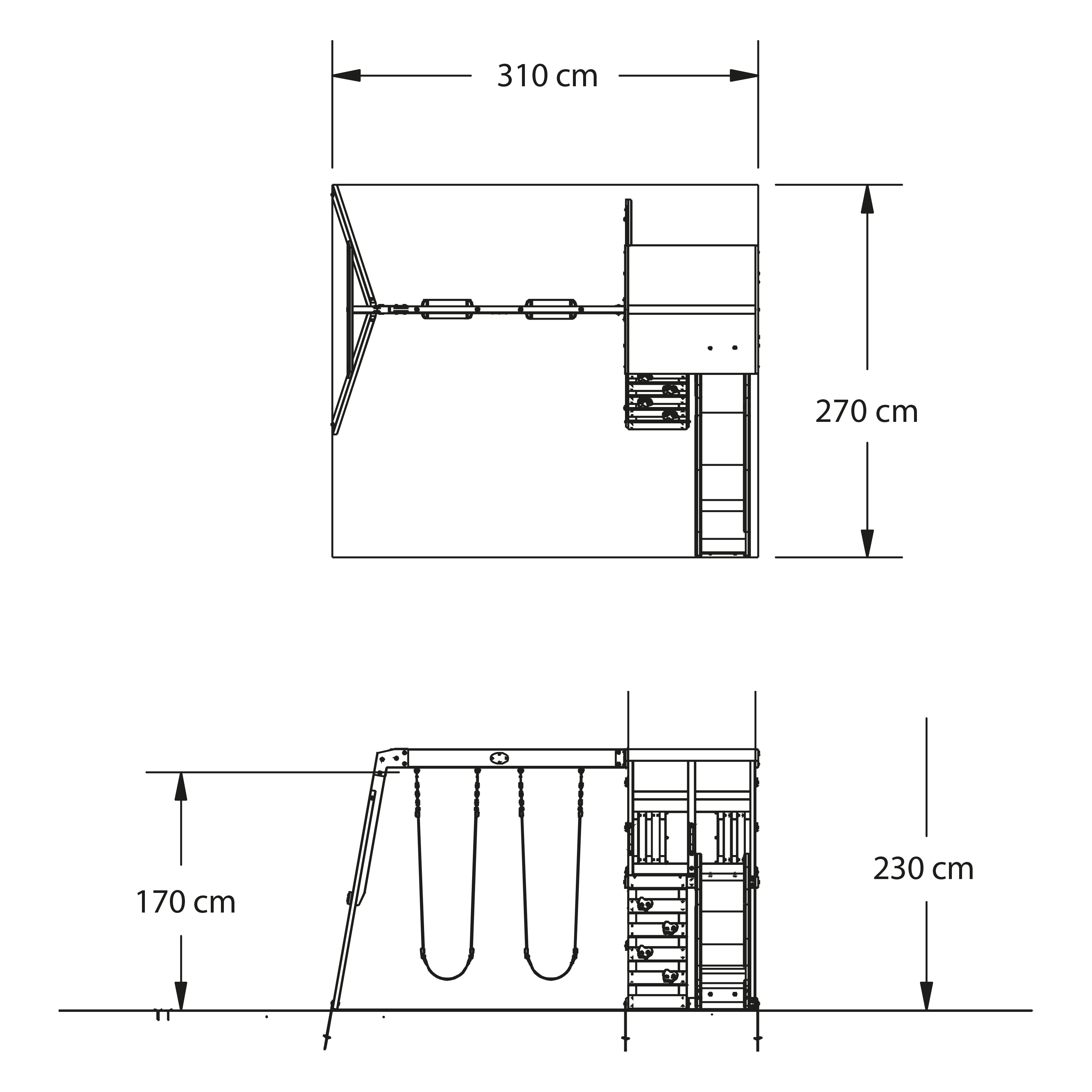 Backyard Discovery Aurora Climbing Frame with Slide and Swing
