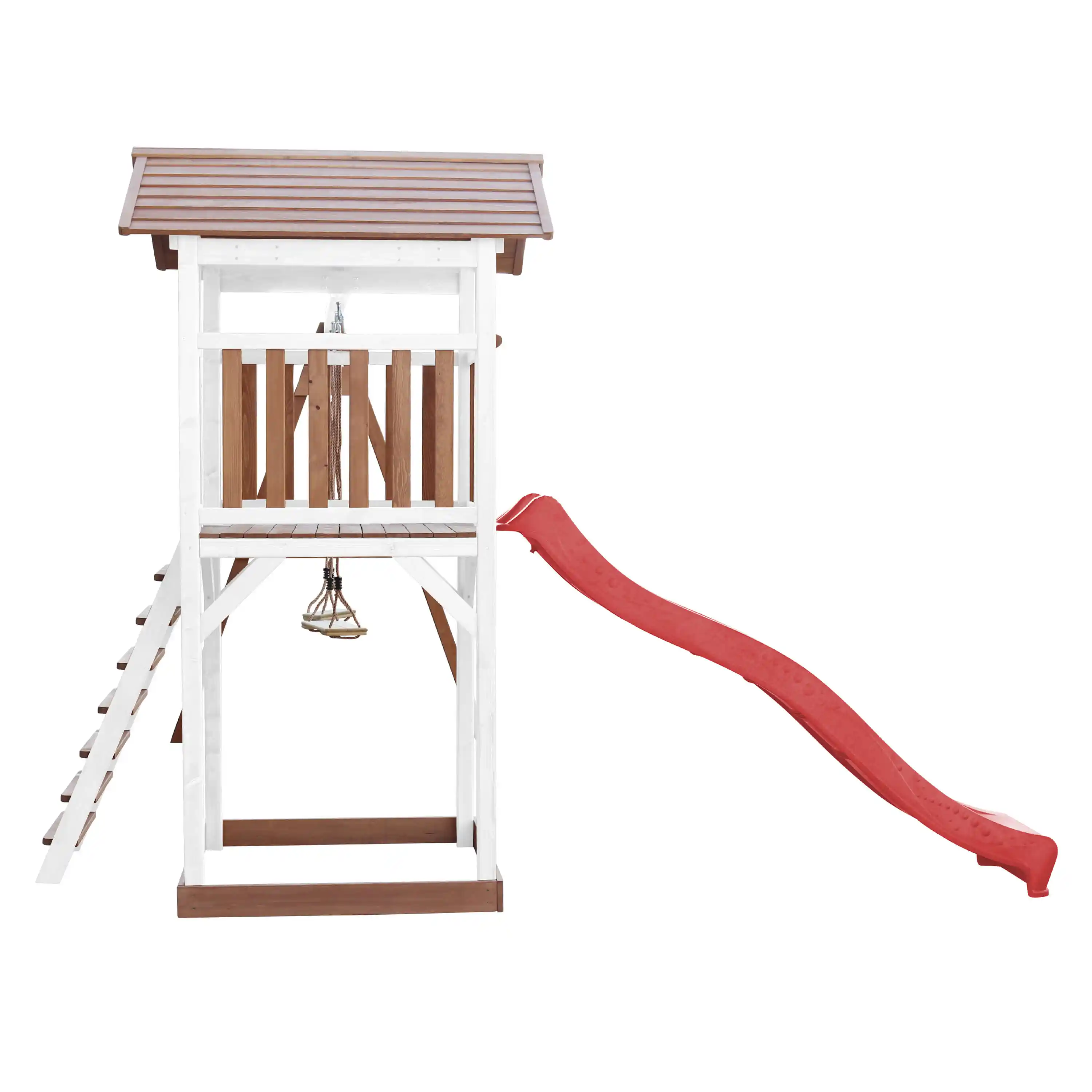 AXI Beach Tower with Double Swing Set Brown/White - Red