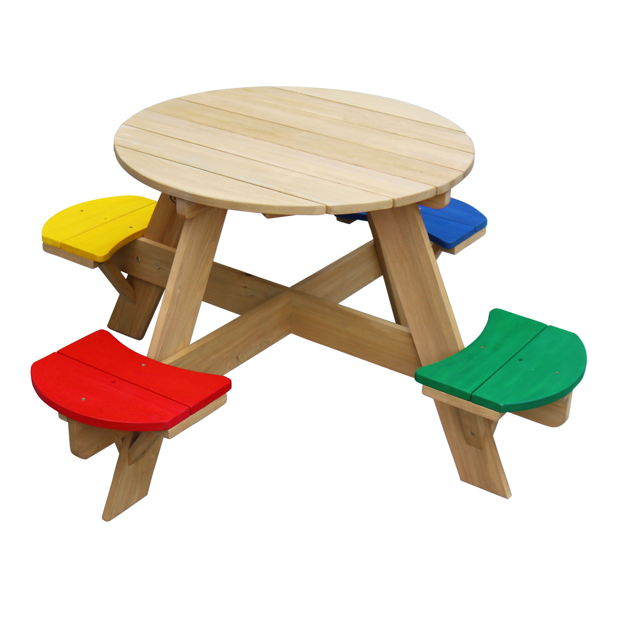 productfoto AXI UFO Picknicktafel Rond Regenboog