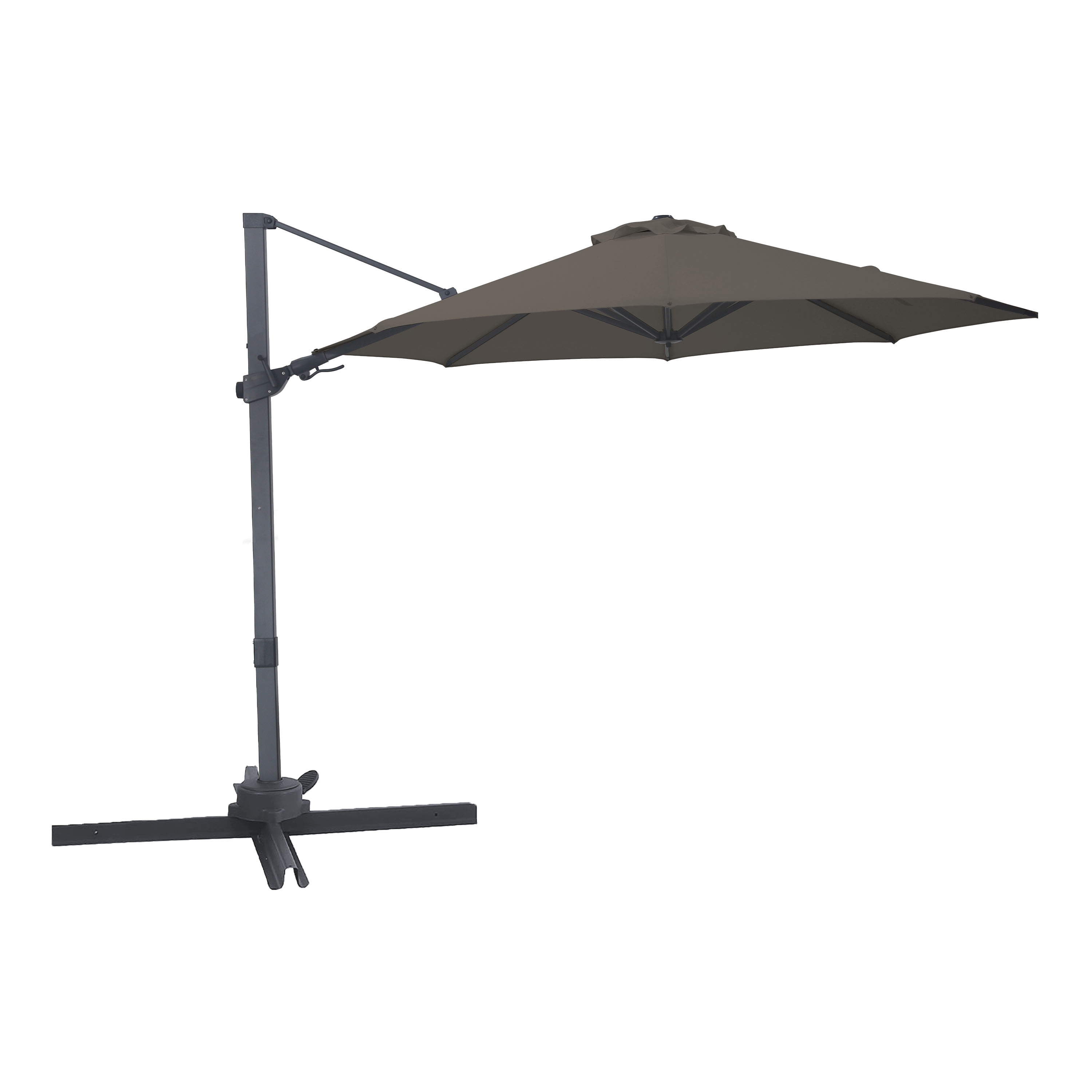 AXI Solis Cantilever Parasol Ø 300cm Anthracite/Taupe