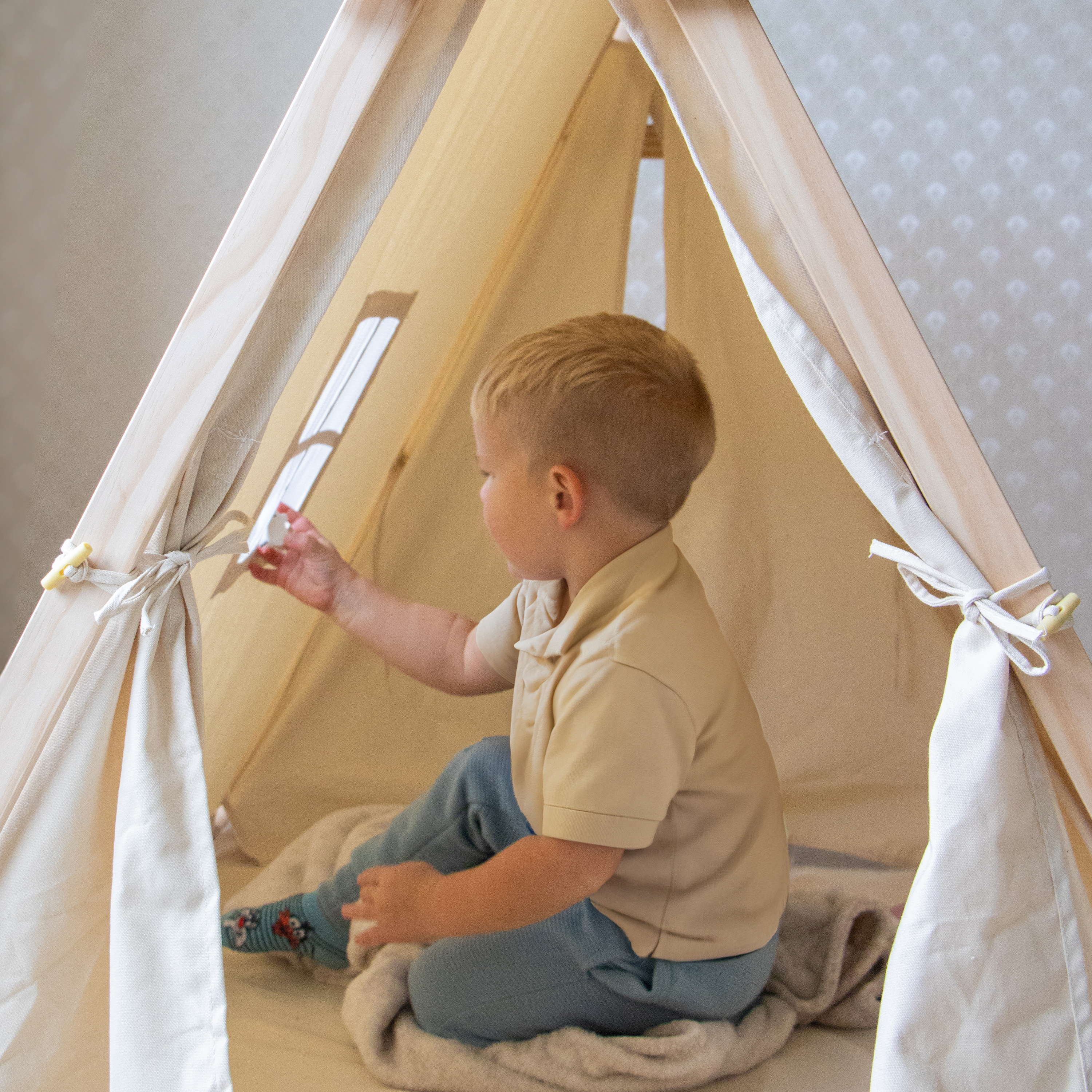 Sunny Sienna Play Tent - Cream