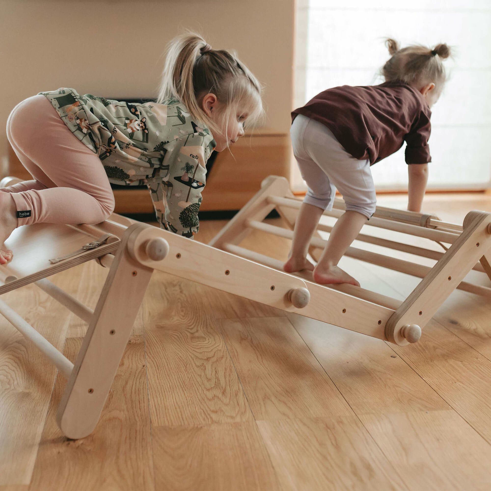 Ette Tete Fipitri modifiable Climbing Frame with ramp