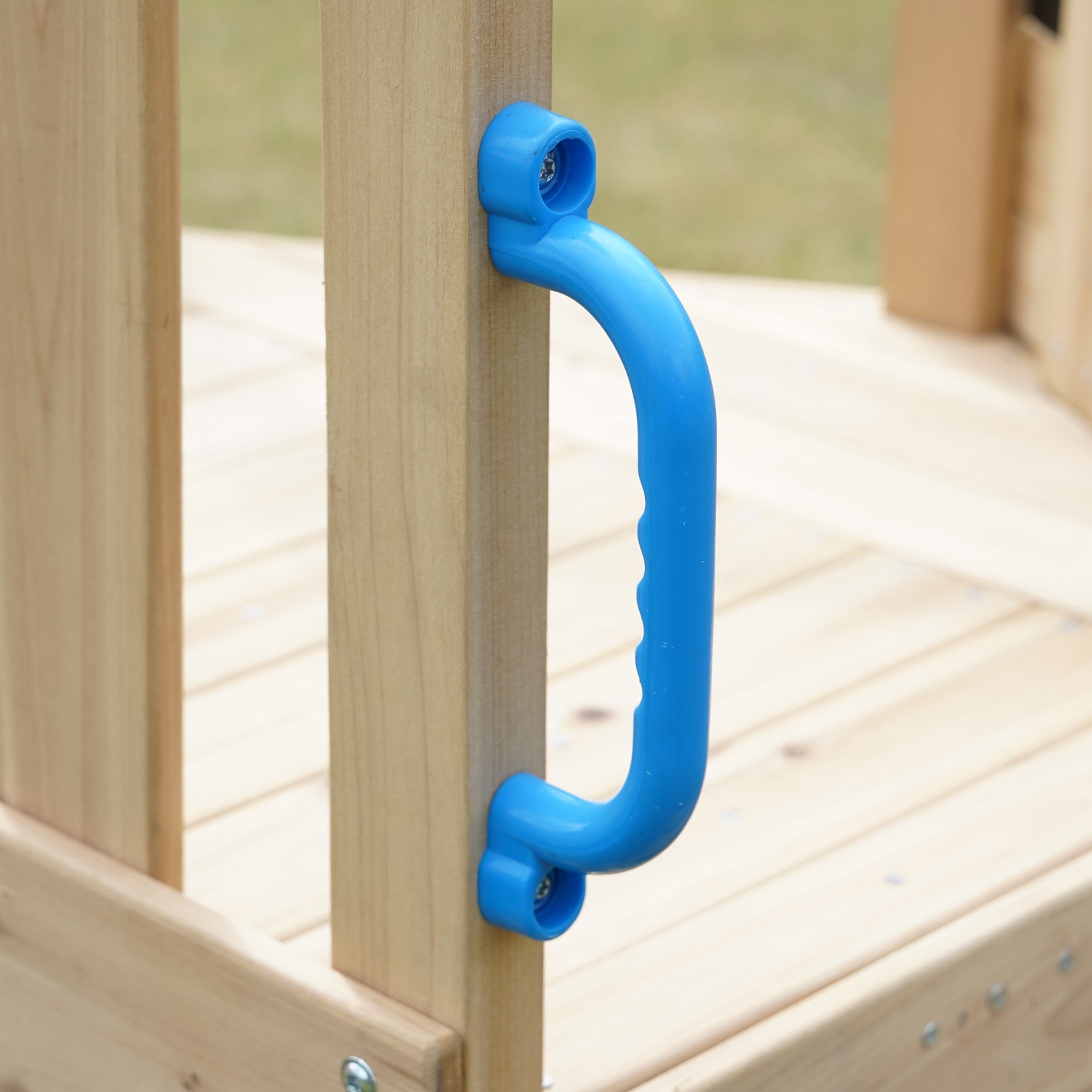 AXI Timo Mini Climbing Frame with Baby Swing. Climbing Wall and Chalkboard – Grey Slide