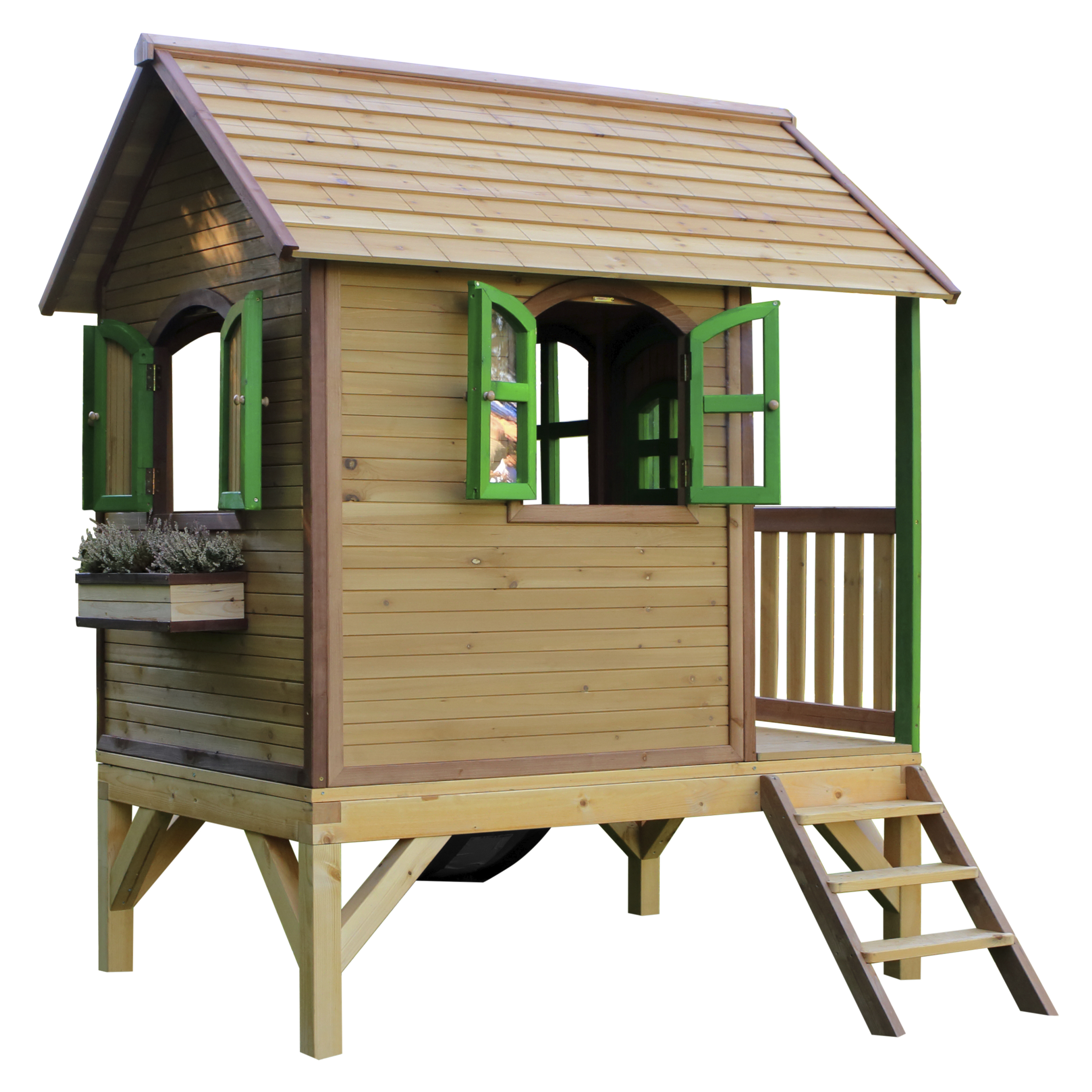 AXI Tom Playhouse Brown/Green - Grey Slide-8717973938040 AXI Tom Playhouse Brown/Green - Grey Slide