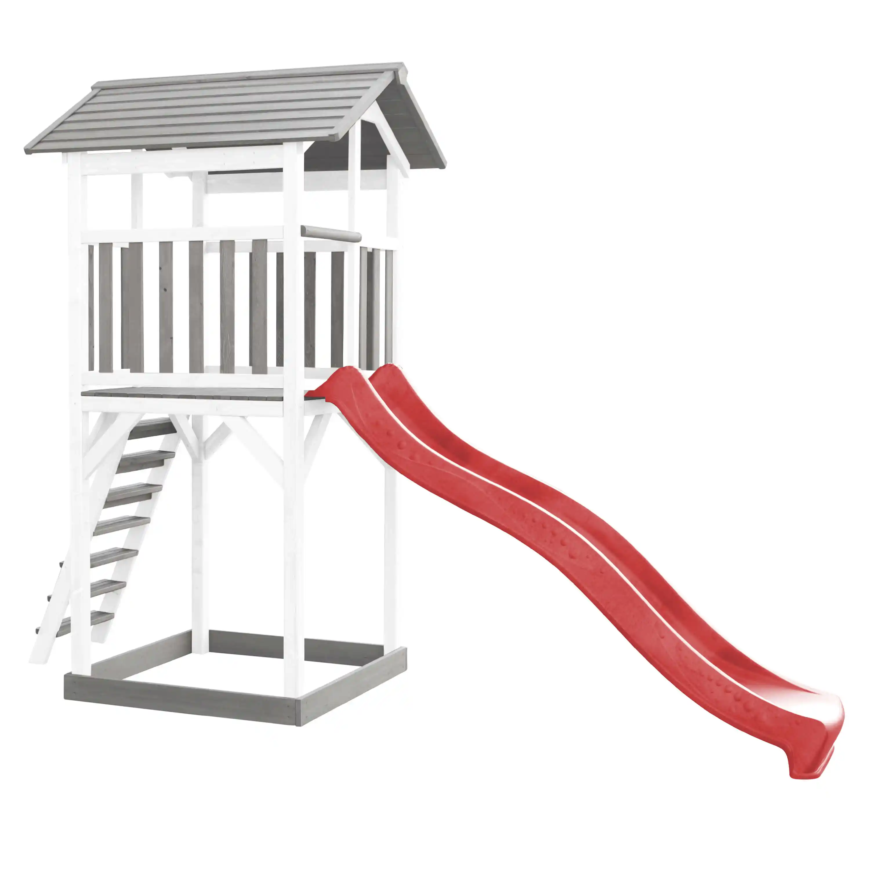 AXI Beach Tower Grey/White - Red Slide