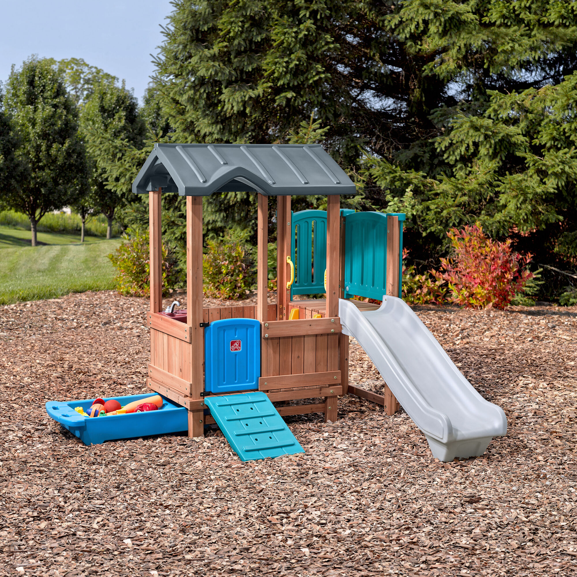 Step2 Playhouse Woodland Adventure Playhouse & Slide