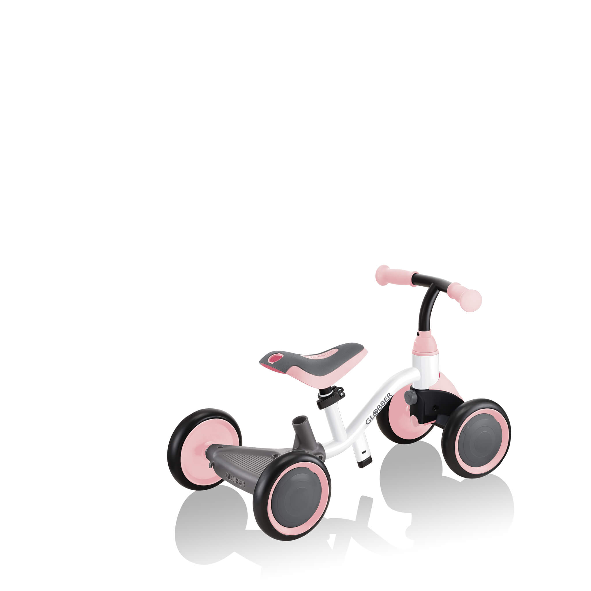 Globber Learning Bike 3-in-1 - White/Pastel Pink