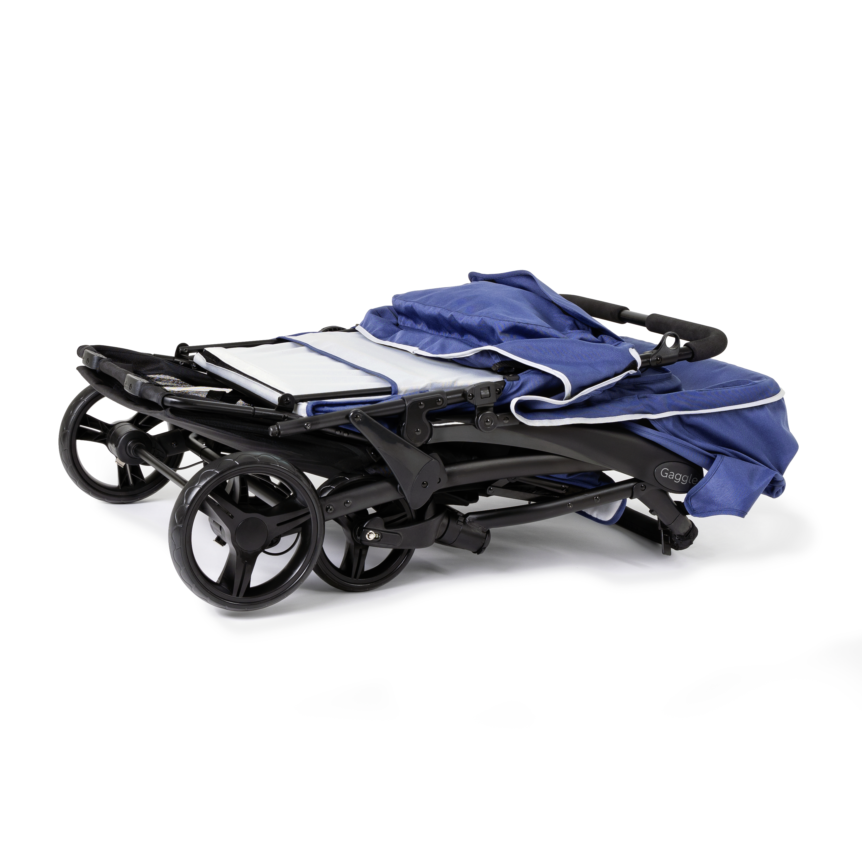 Gaggle Odyssey 4x4 Quad Stroller for 4 Children - Blue/Black