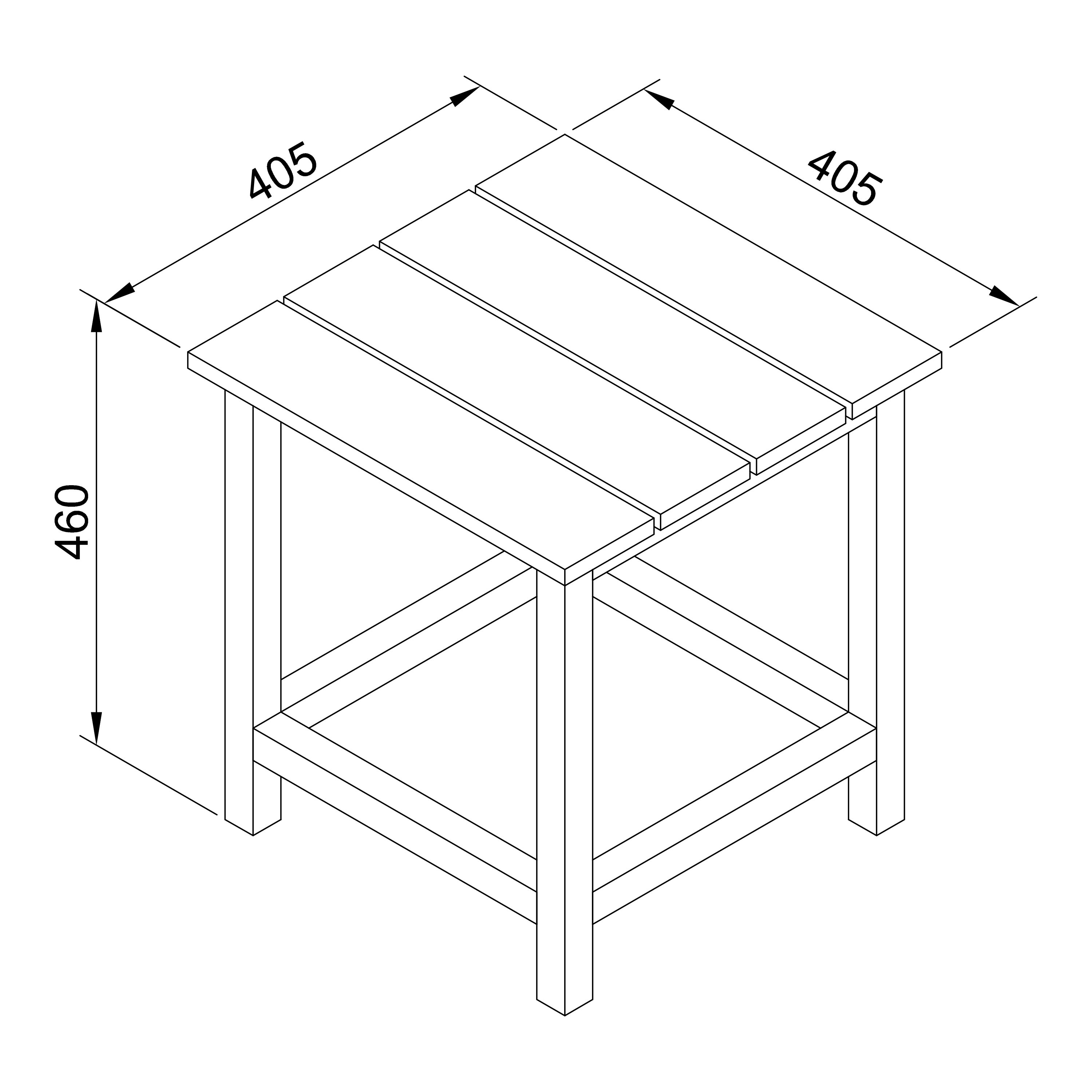 AXI Tess Side Table Brown