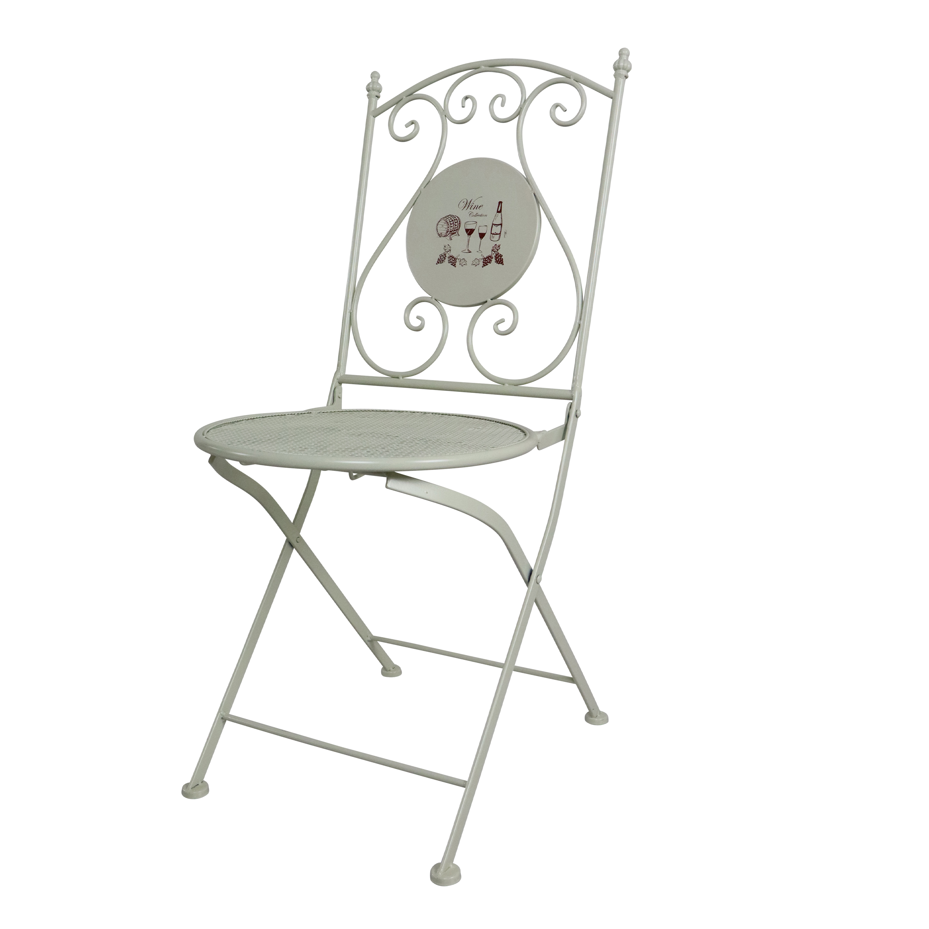 AXI Maxime Metal Bistro Set - Wine/Cream