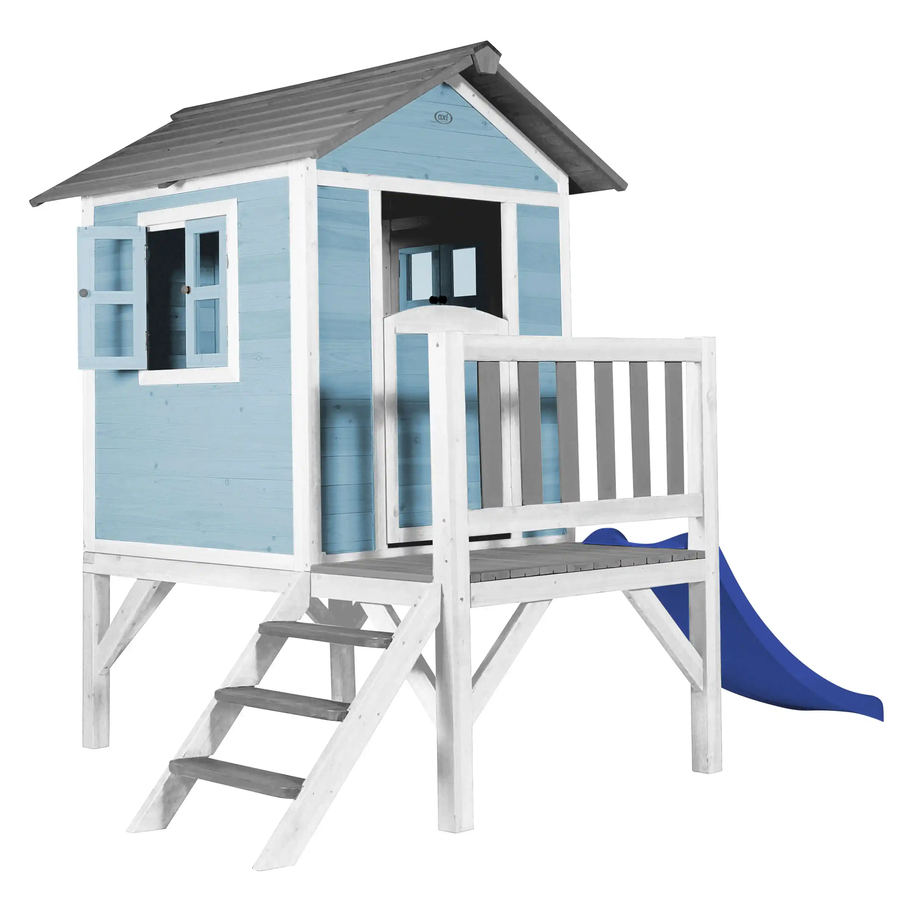 AXI Lodge XL Playhouse Caribbean Blue - Blue Slide