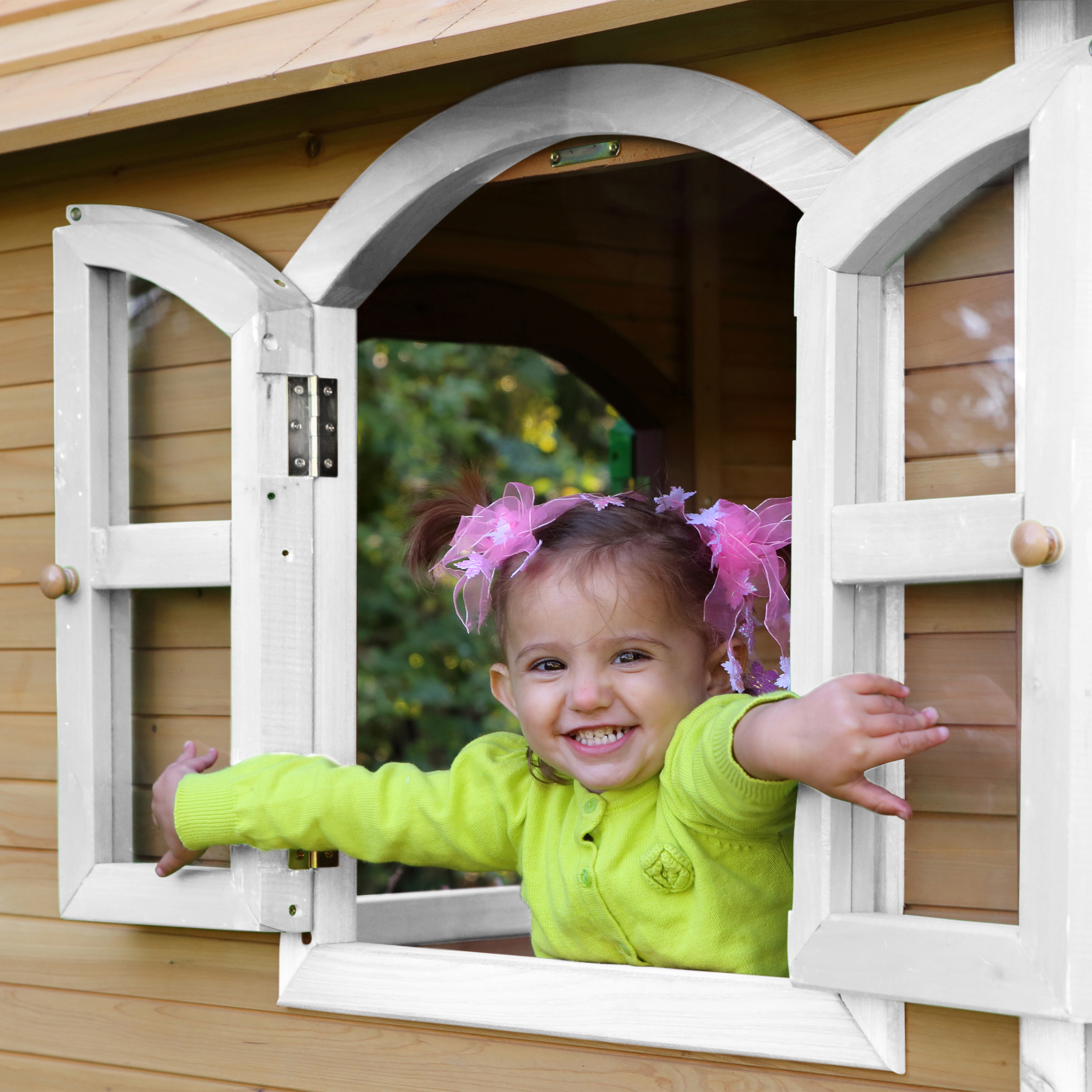 AXI Tom Playhouse Brown/White - Purple Slide