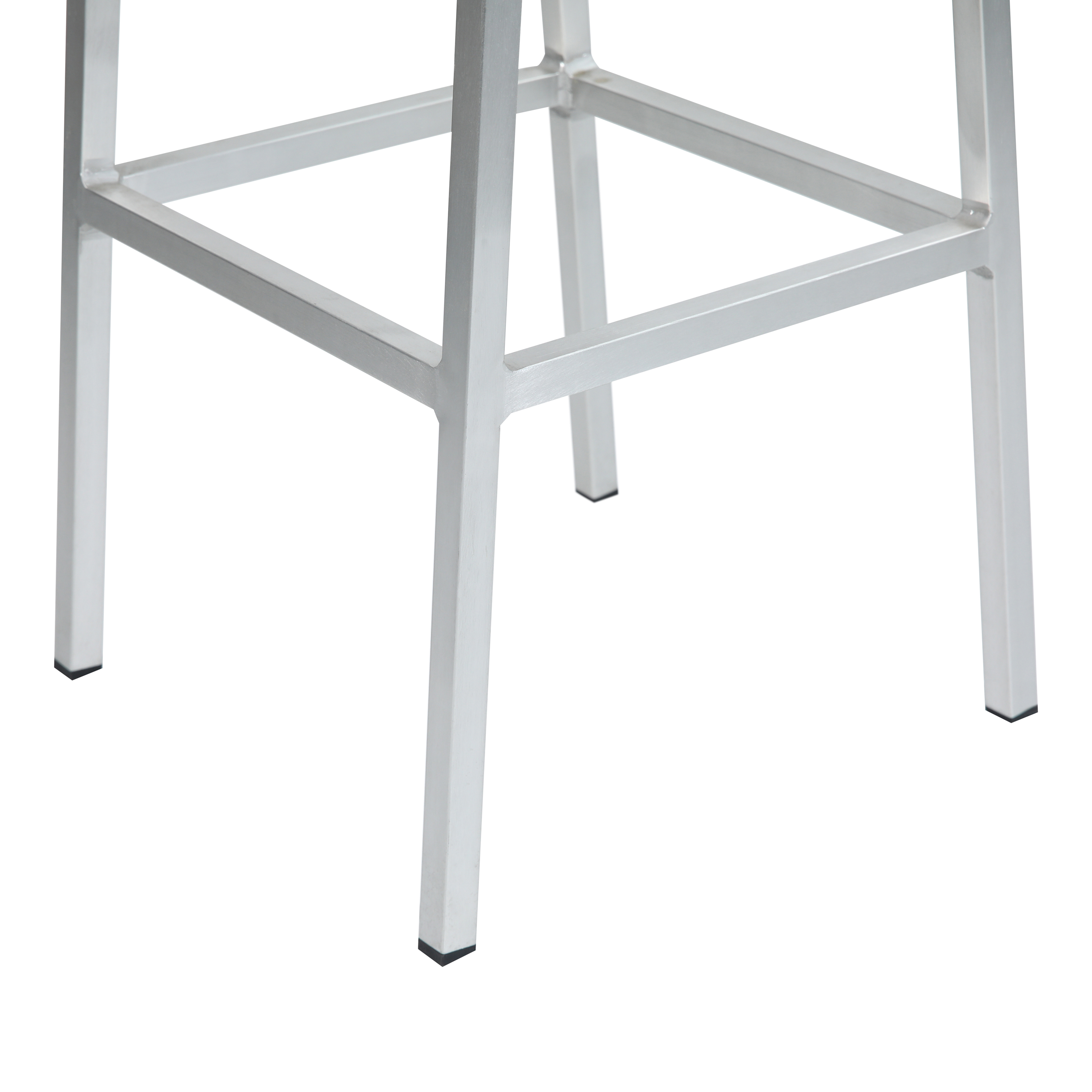 AXI James Bar Set with 4 bar stools - Aluminum/Wood-look