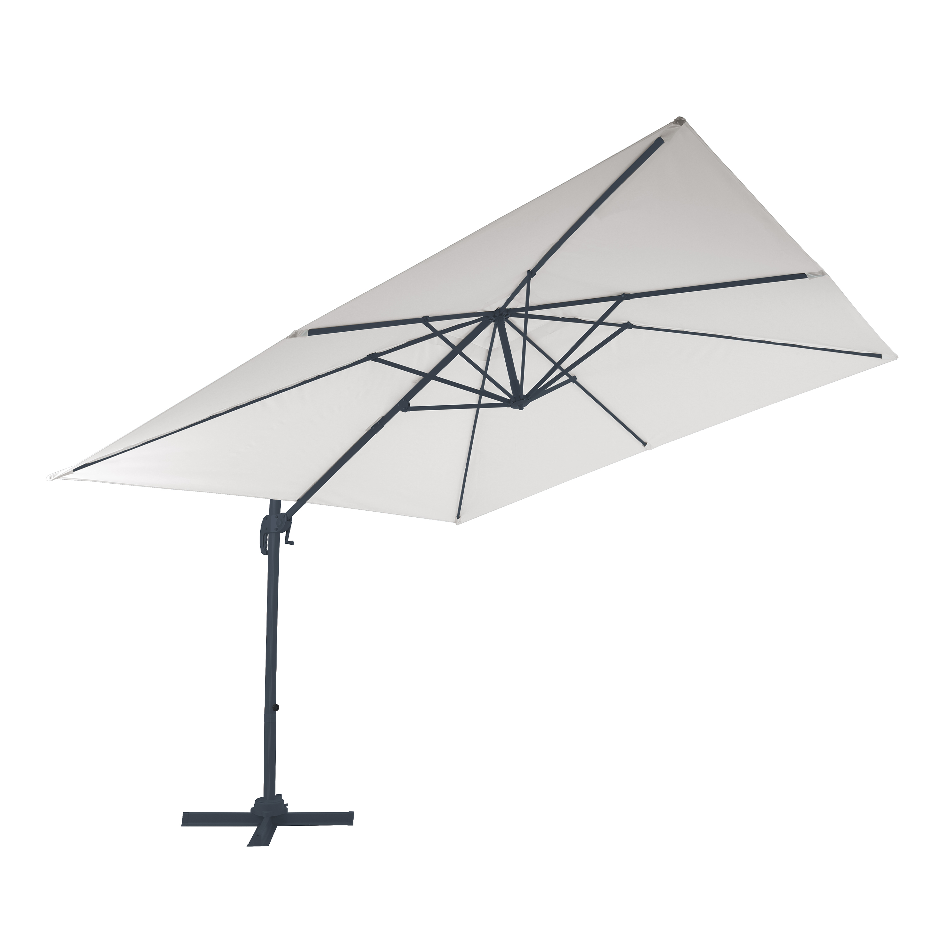 AXI Nima Cantilever Parasol 300x300 cm - Grey/Beige