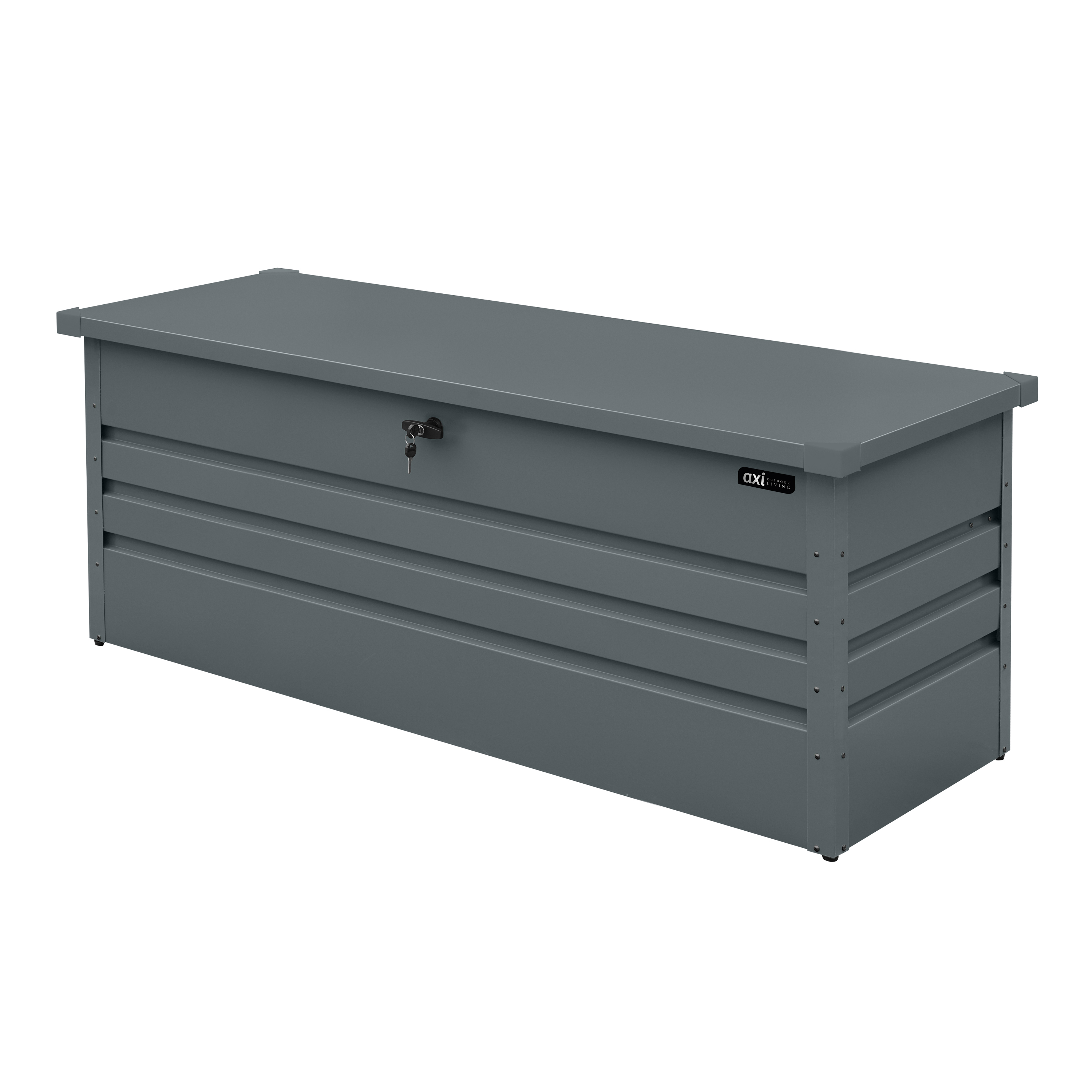 AXI Miles Metal Storage Box 600 Anthracite - 165x70x62cm