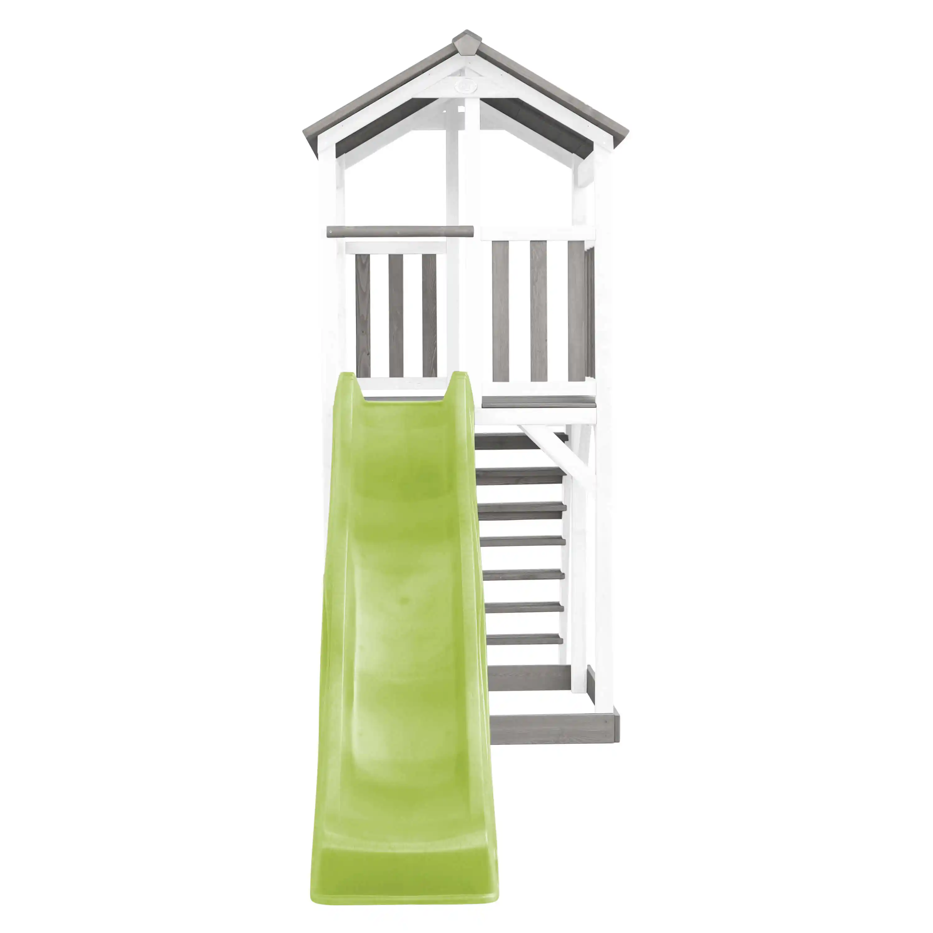 AXI Beach Tower Grey/White - Lime Green Slide