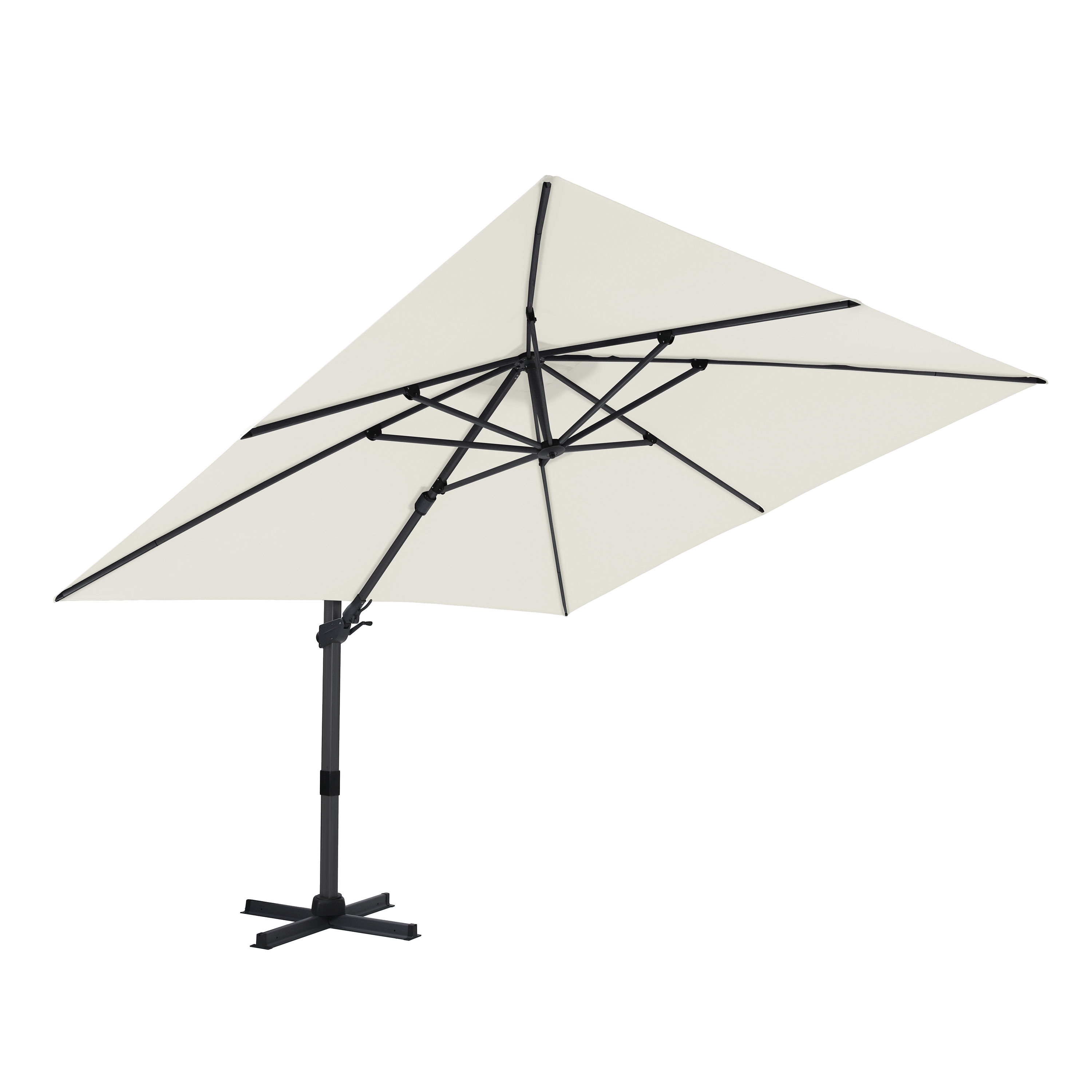 AXI Apollo Premium Cantilever Parasol 300x300cm - Grey/Beige