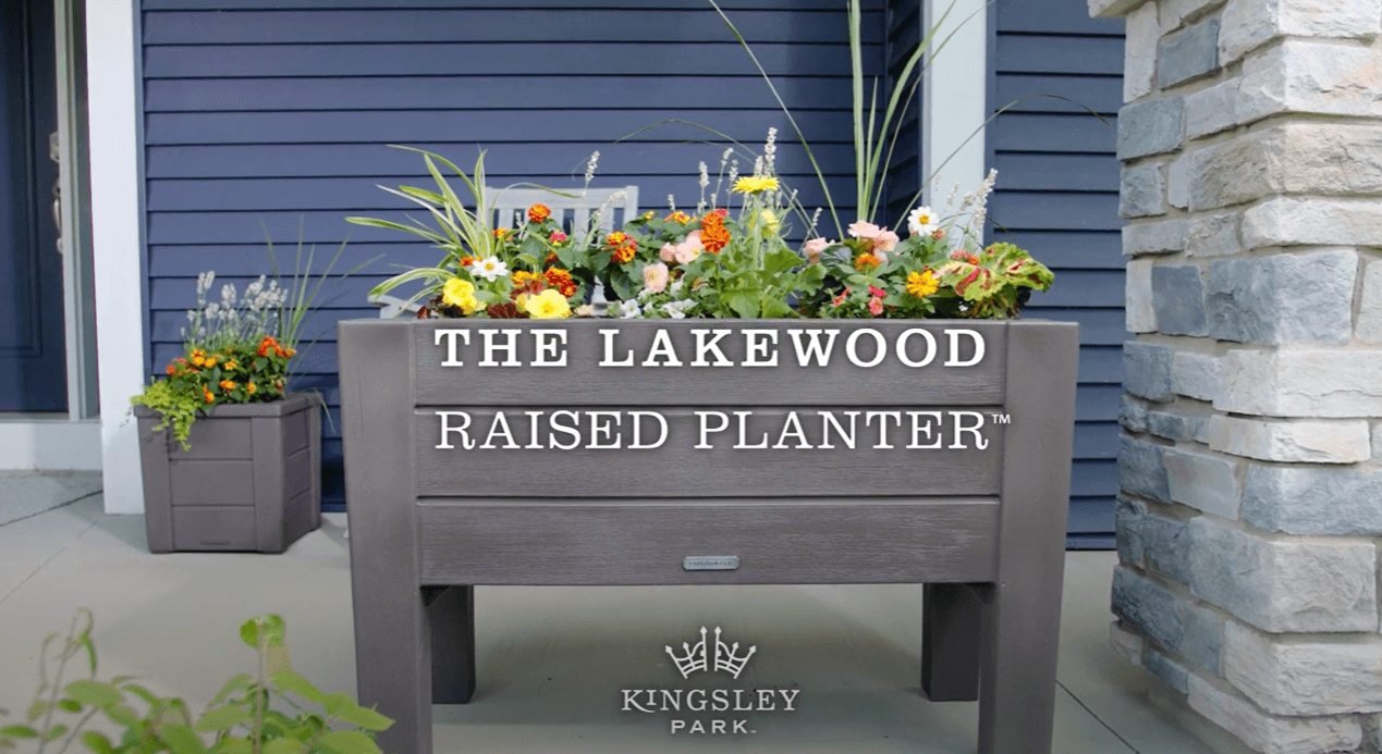 Step2 Lakewood Raised Planter Box - Dark Cedar