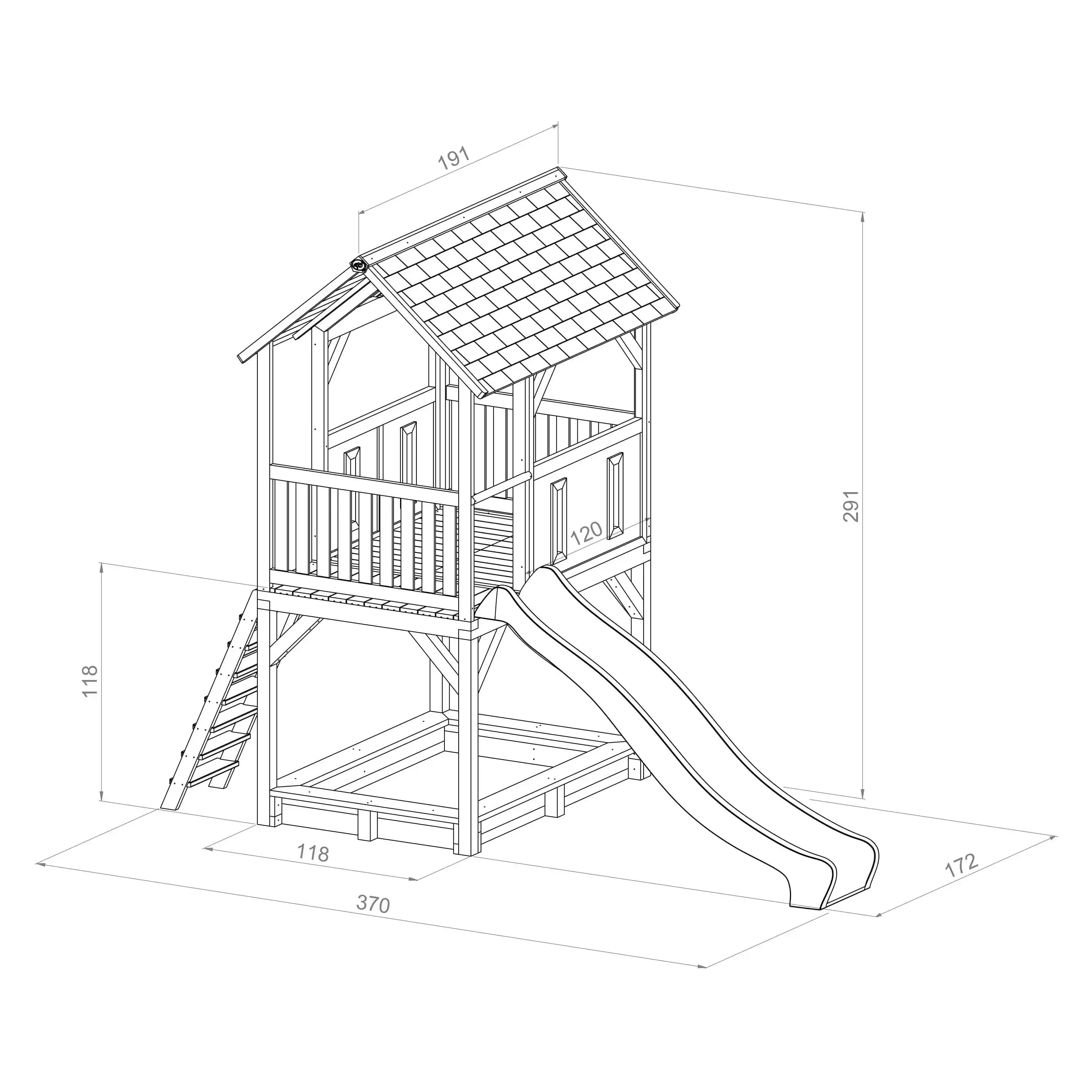 AXI Pumba Play Tower Brown/Green