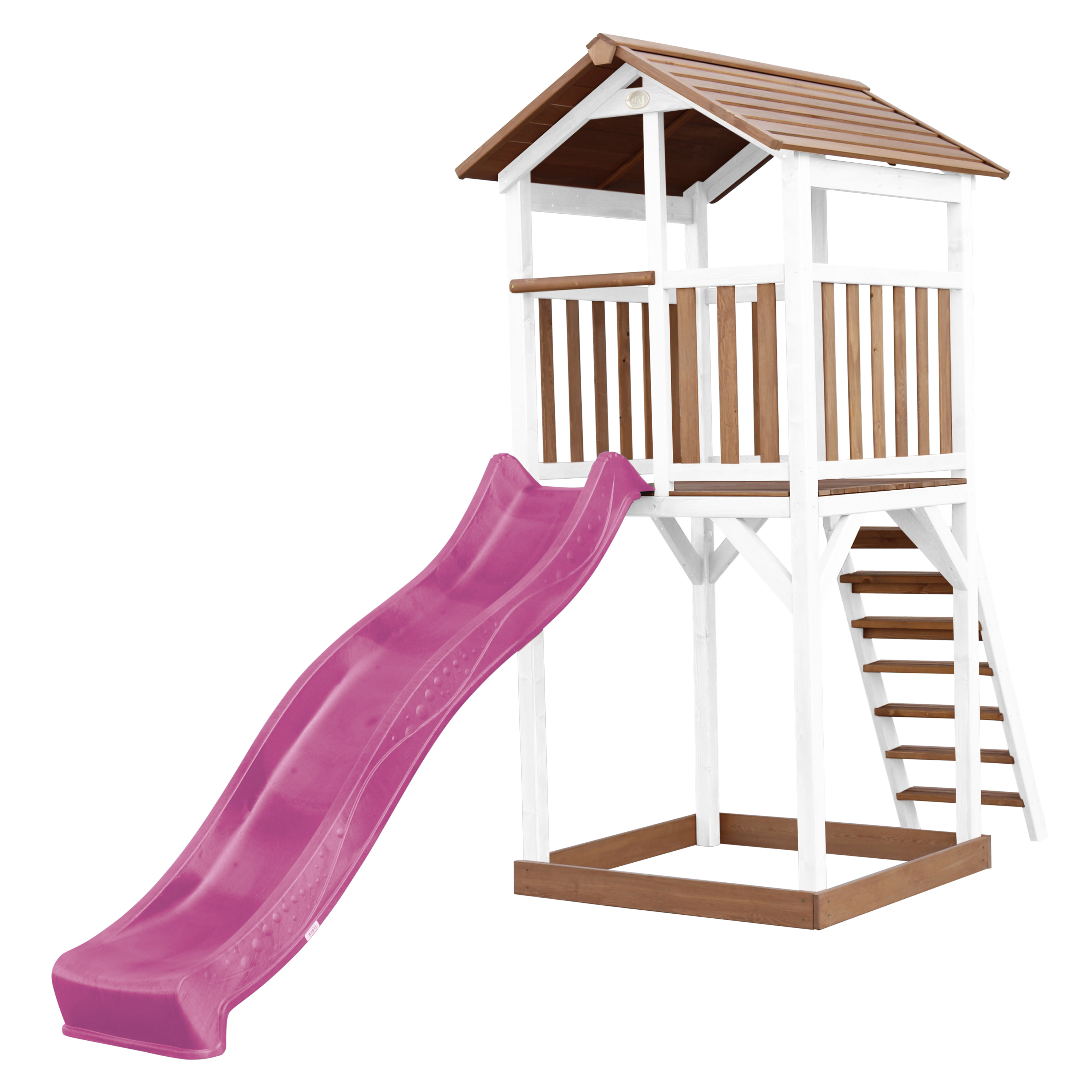 AXI Beach Tower Brown/White - Purple Slide