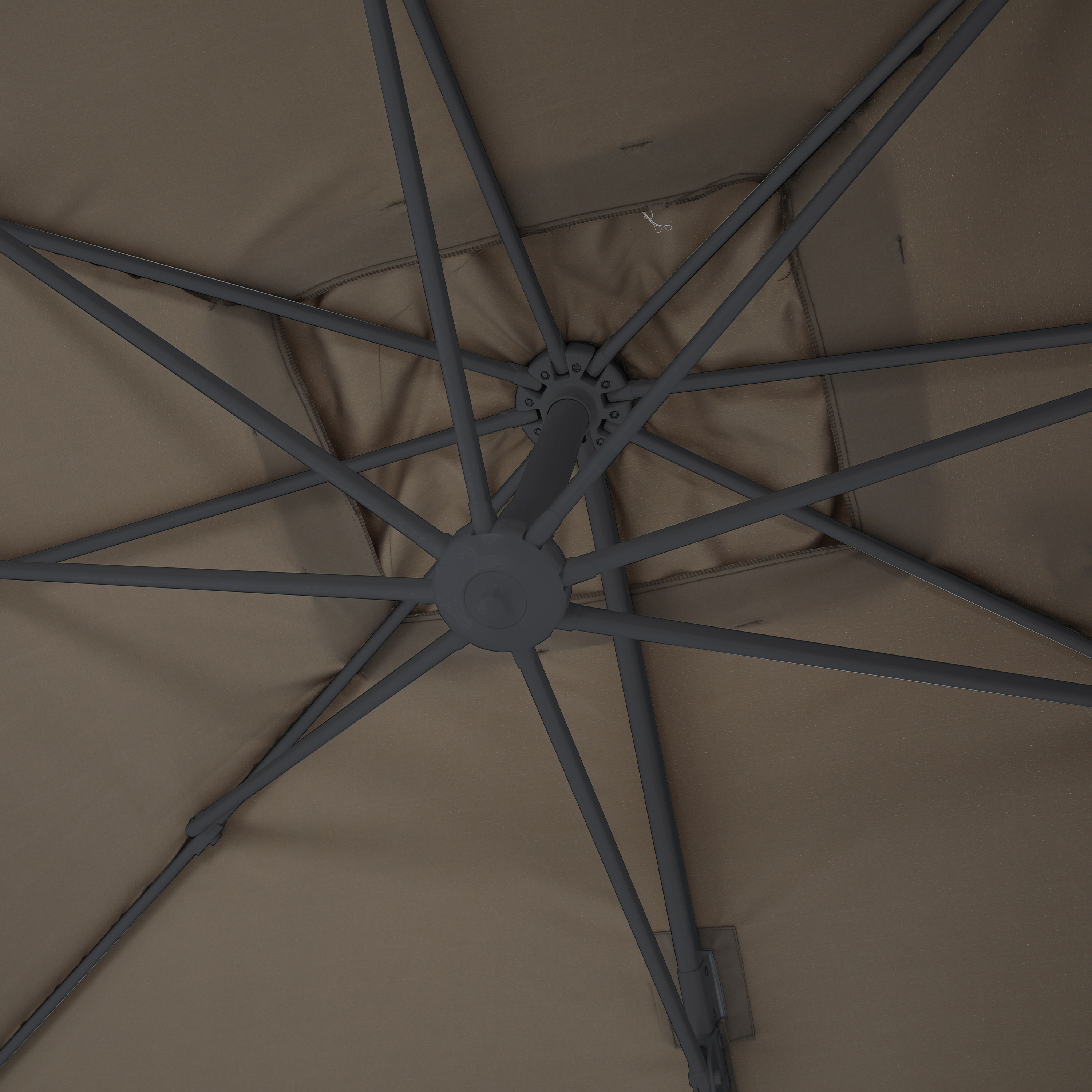 AXI Nima Floating Parasol 300x300 Anthracite/Taupe 