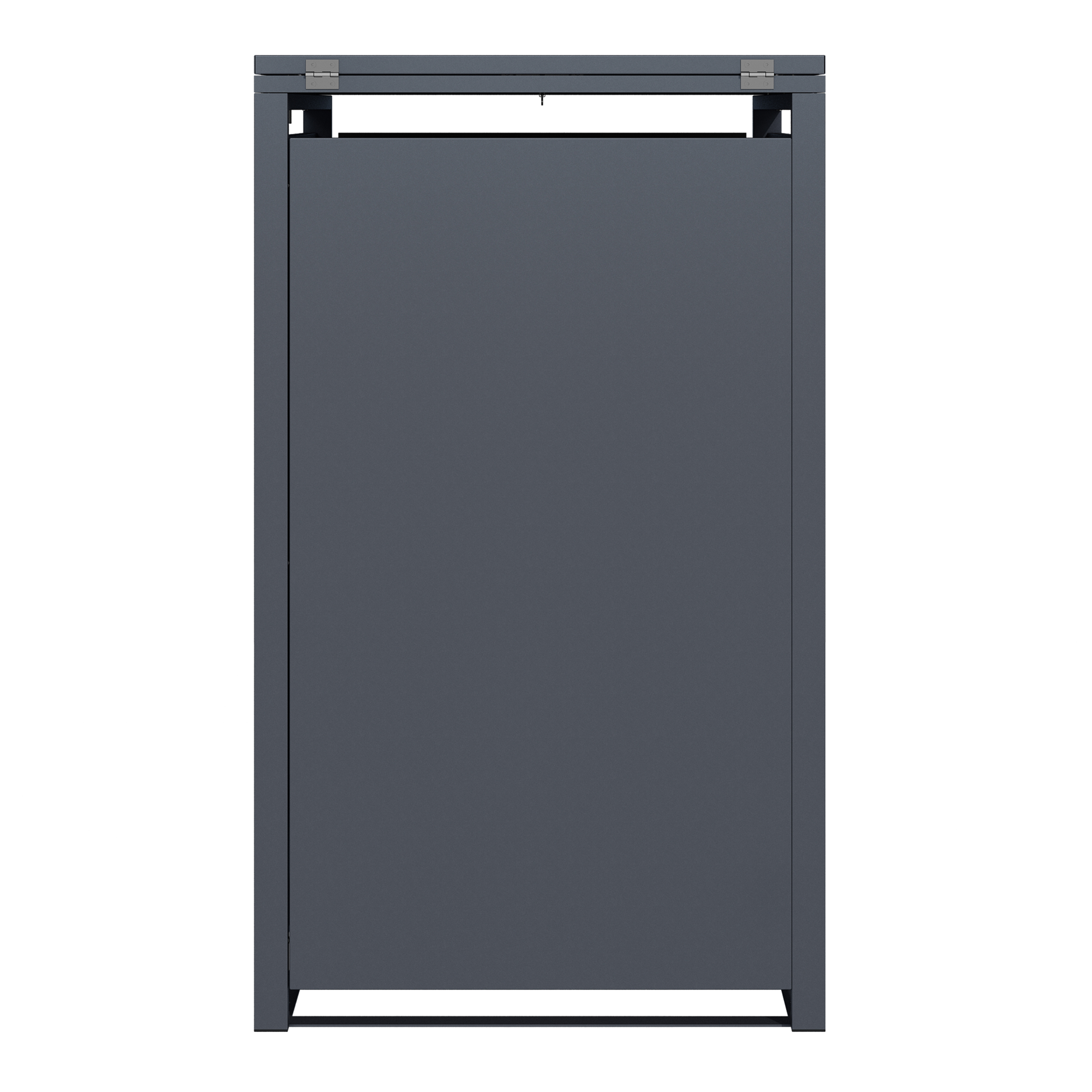 AXI Lucas Metal Garbage Bin Shed Anthracite/Wood look - 1 Garbage Bin