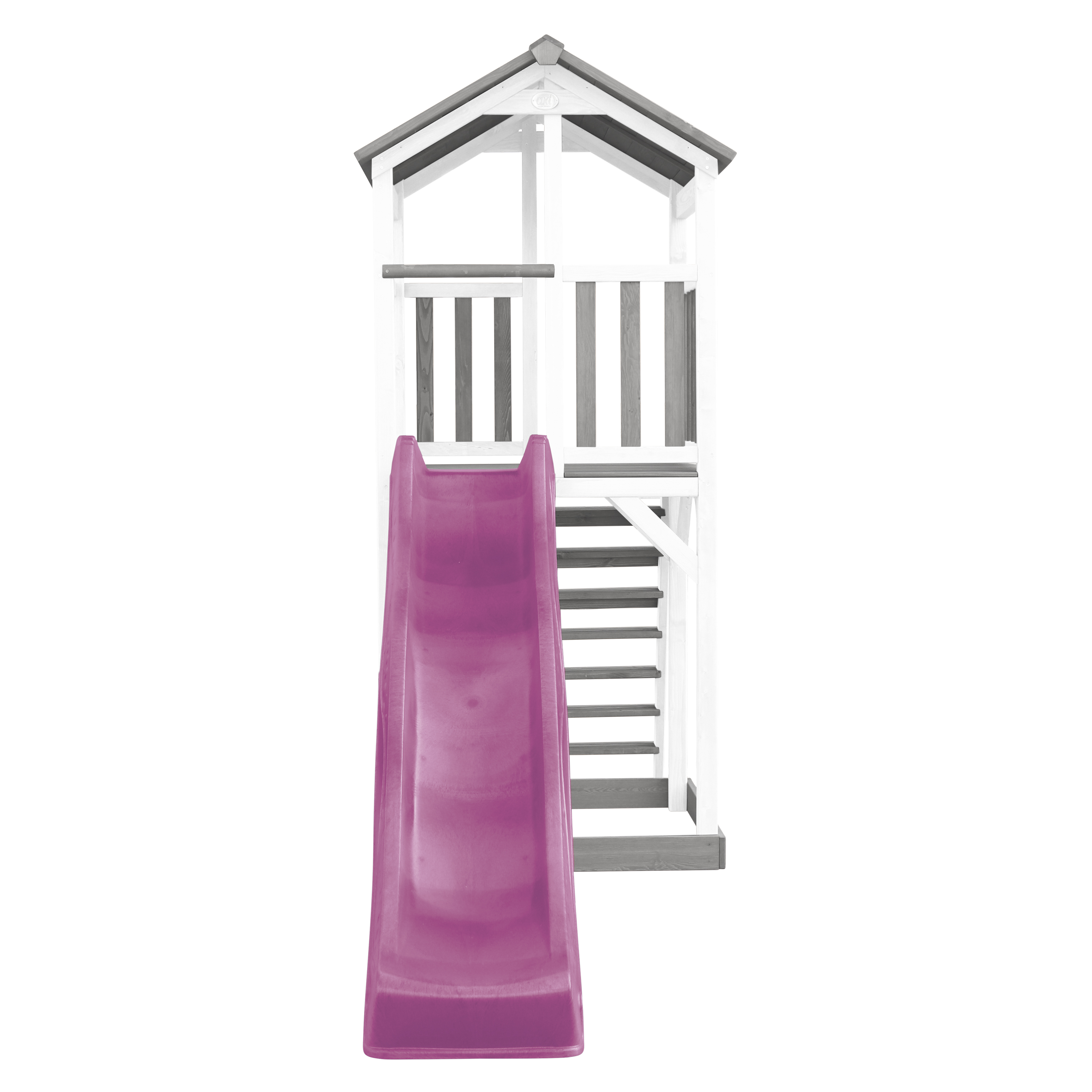 AXI Beach Tower Grey/White - Purple Slide-8720365060328 AXI Beach Tower Grey/White - Purple Slide
