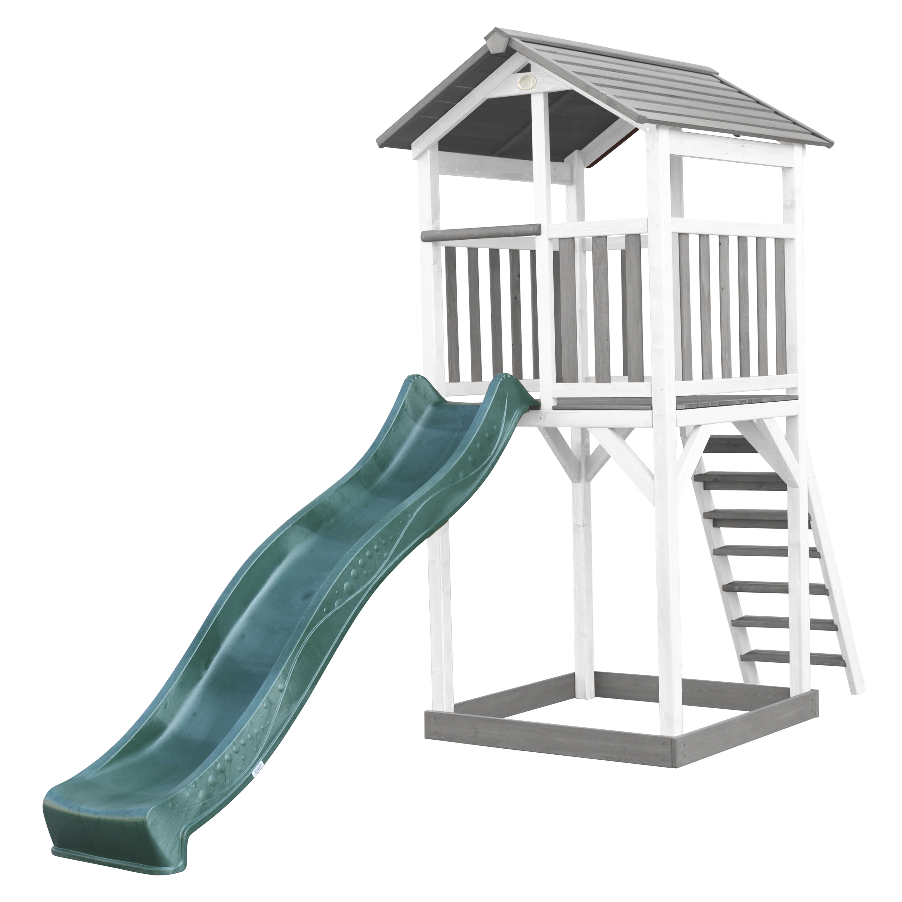 AXI Beach Tower Grey/White - Green Slide