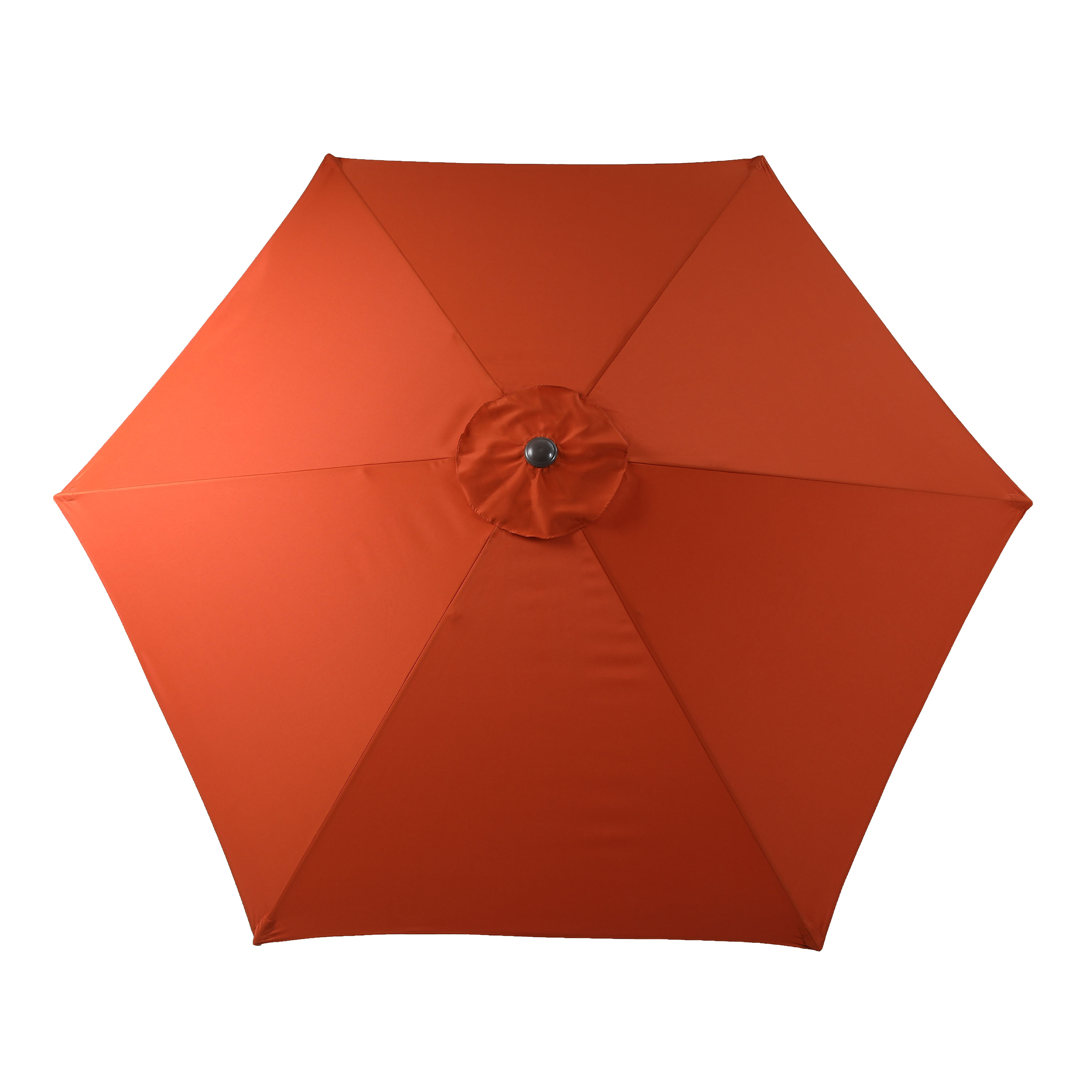 AXI Noor Centre Pole Parasol Ø 300cm Oak-look/Terracotta