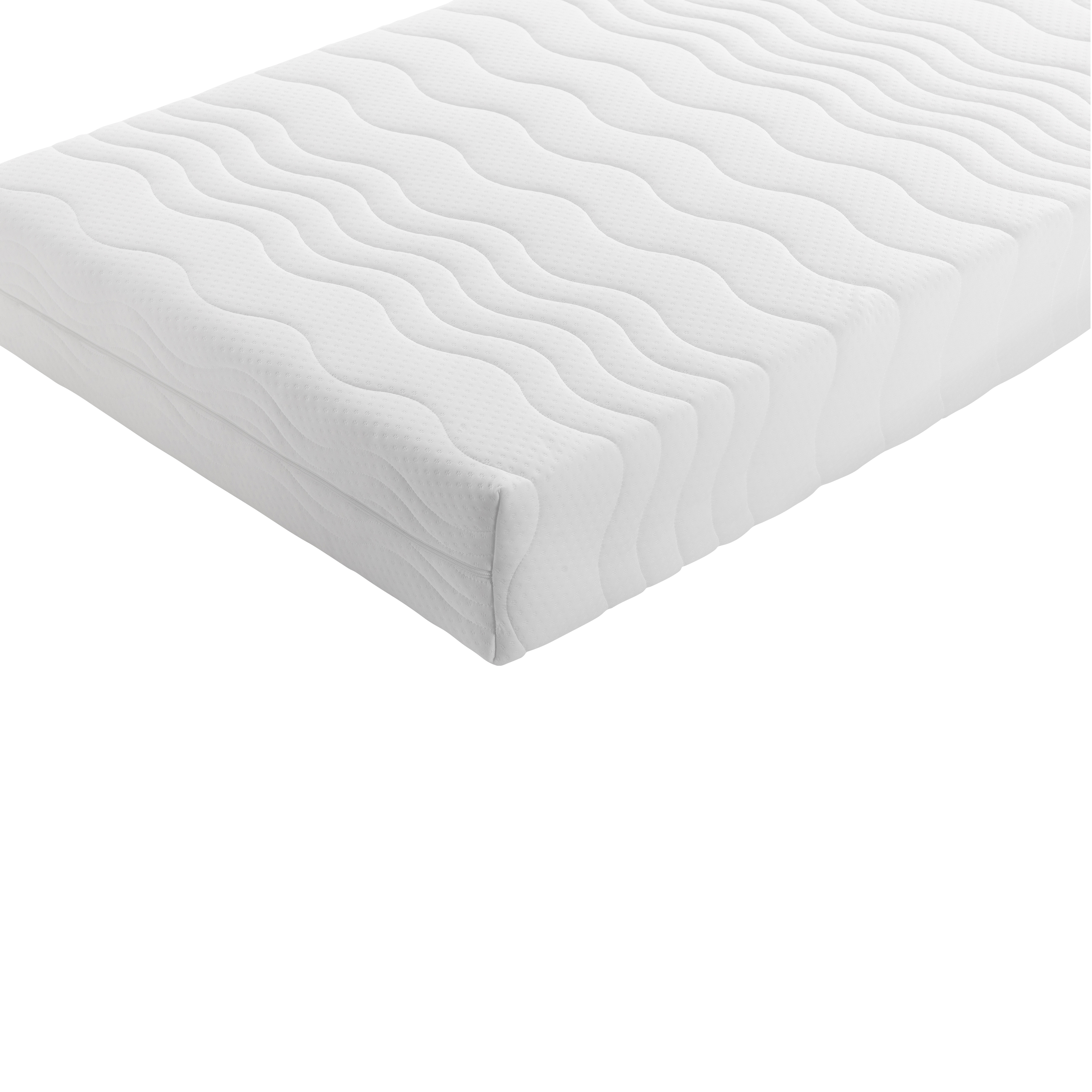 Sunny Isa Kids Bed with 2 Storage Drawers and Guardrail Natural – With Mattress