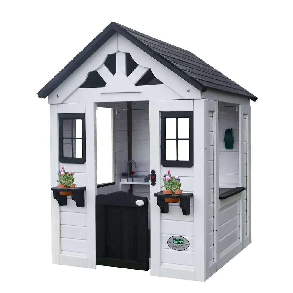 Backyard Discovery Sweetwater Playhouse White/Black