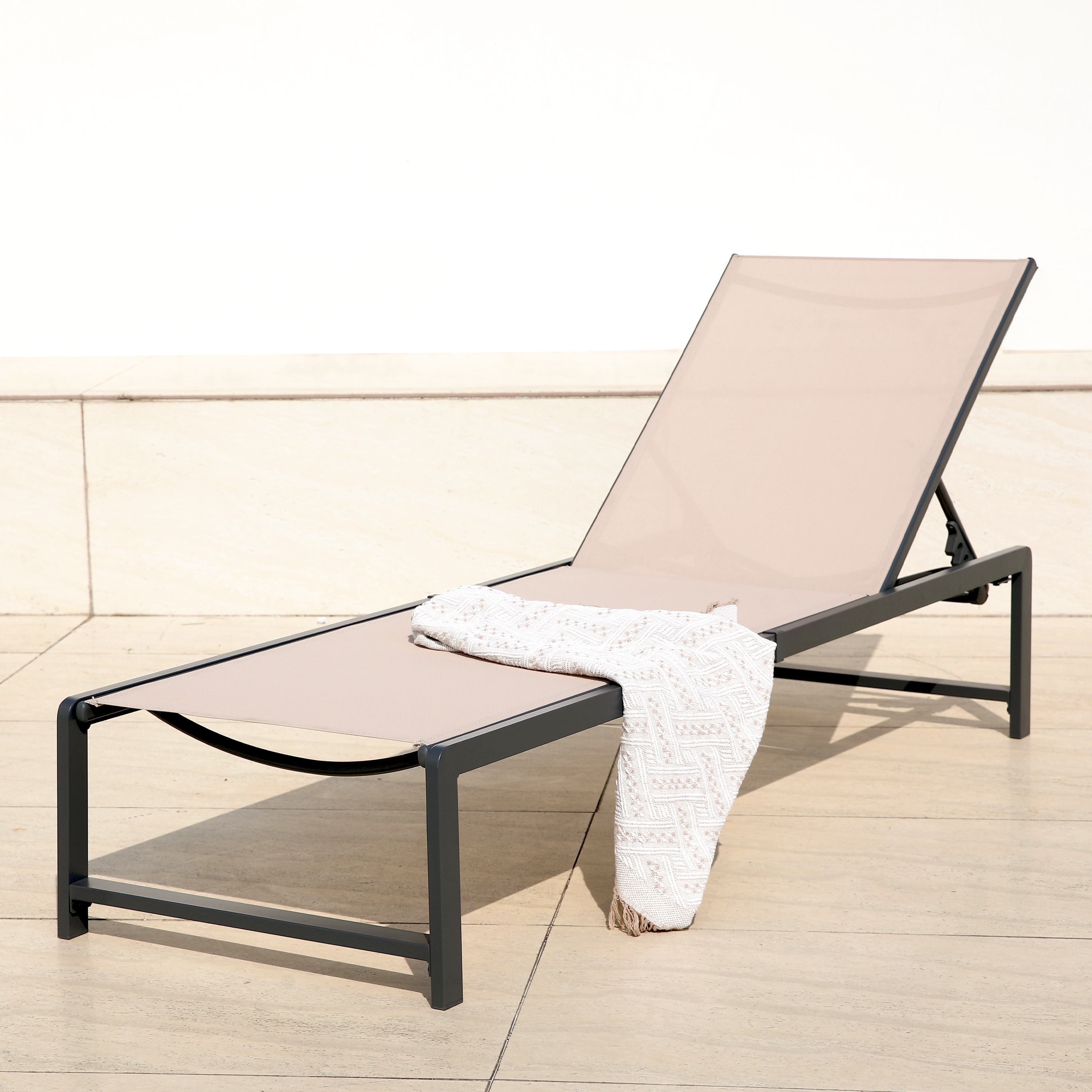 AXI Zane Sunbed Anthracite/Brown