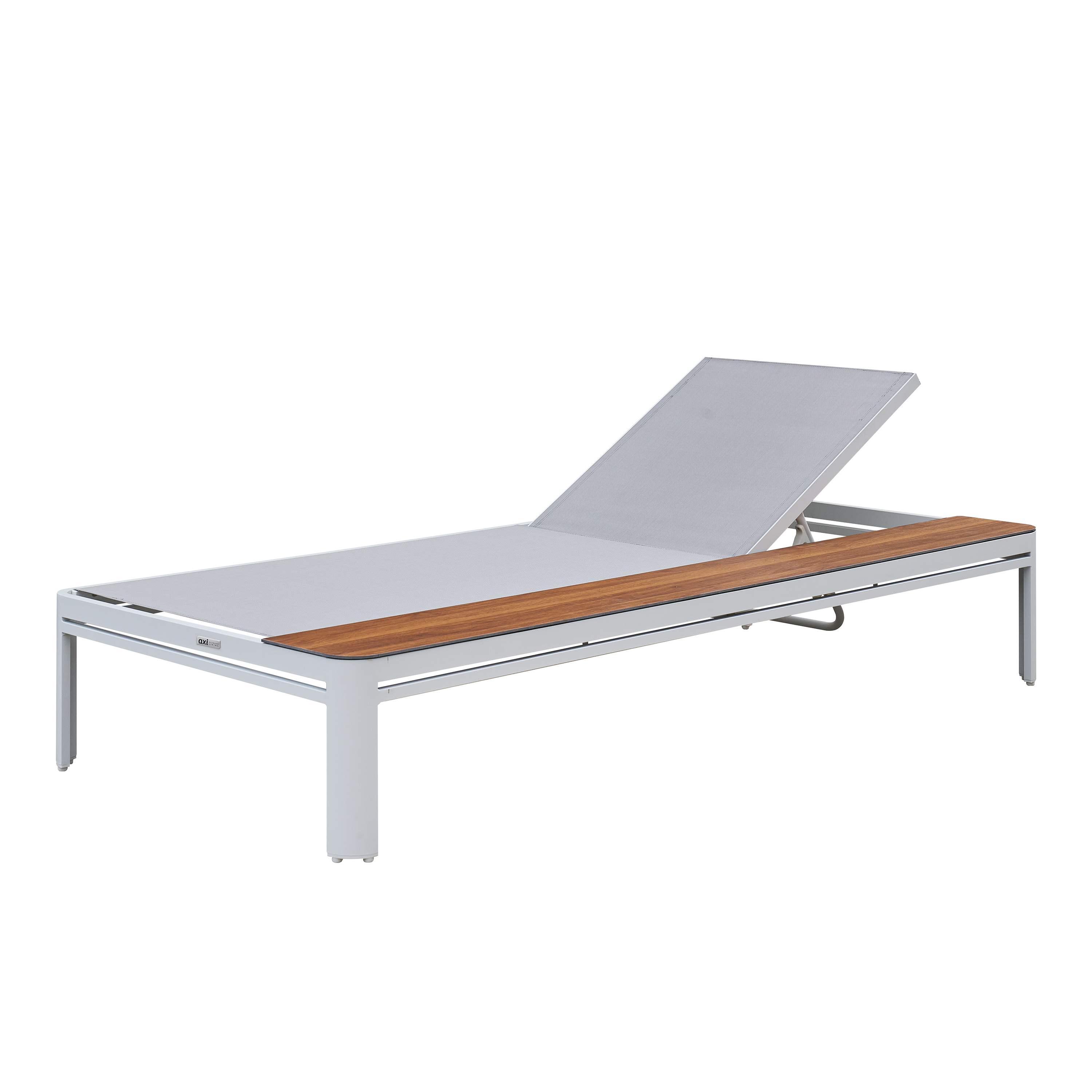 AXI Kira Sunbed with table - White/Grey